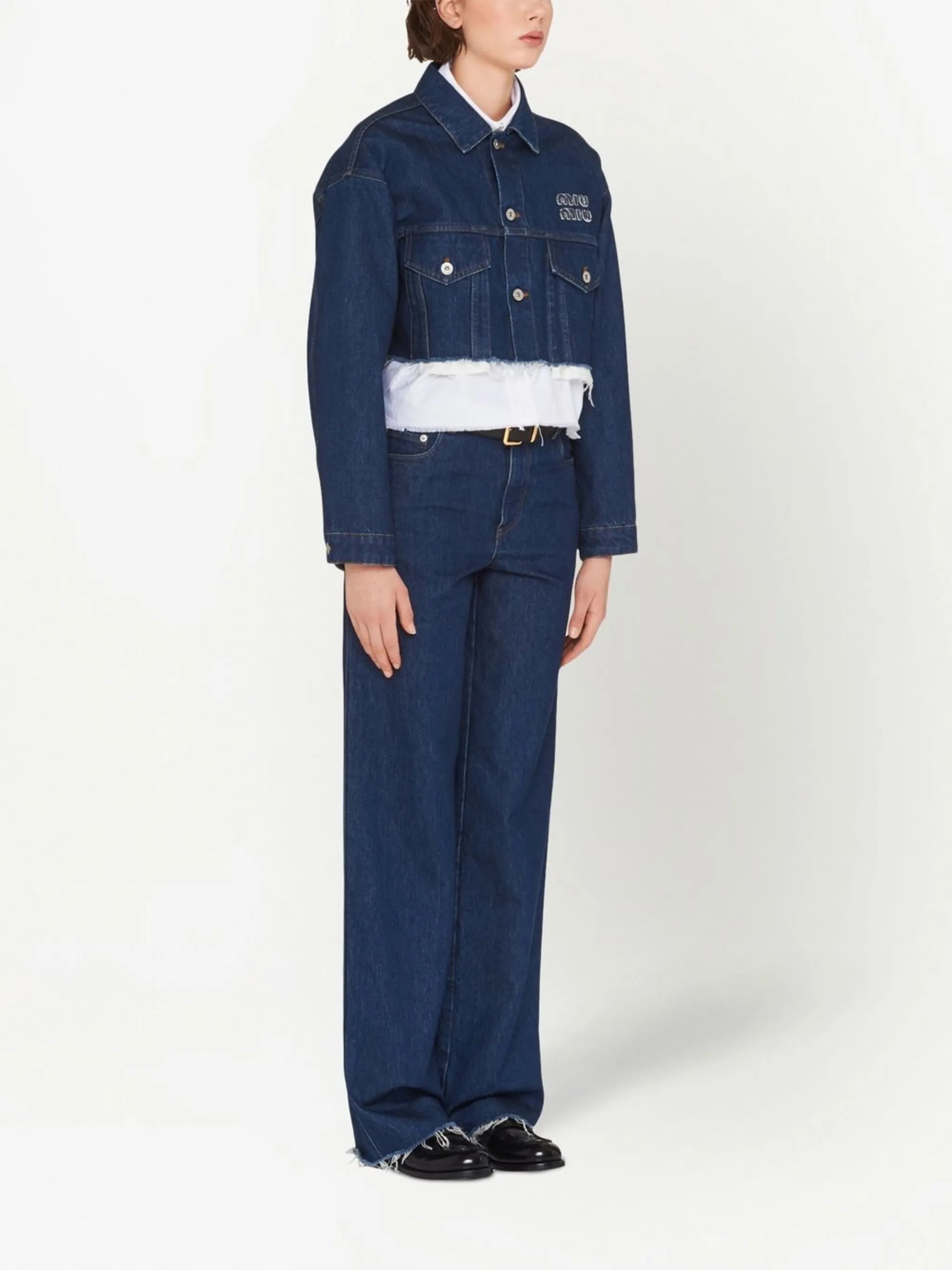 cropped denim jacket