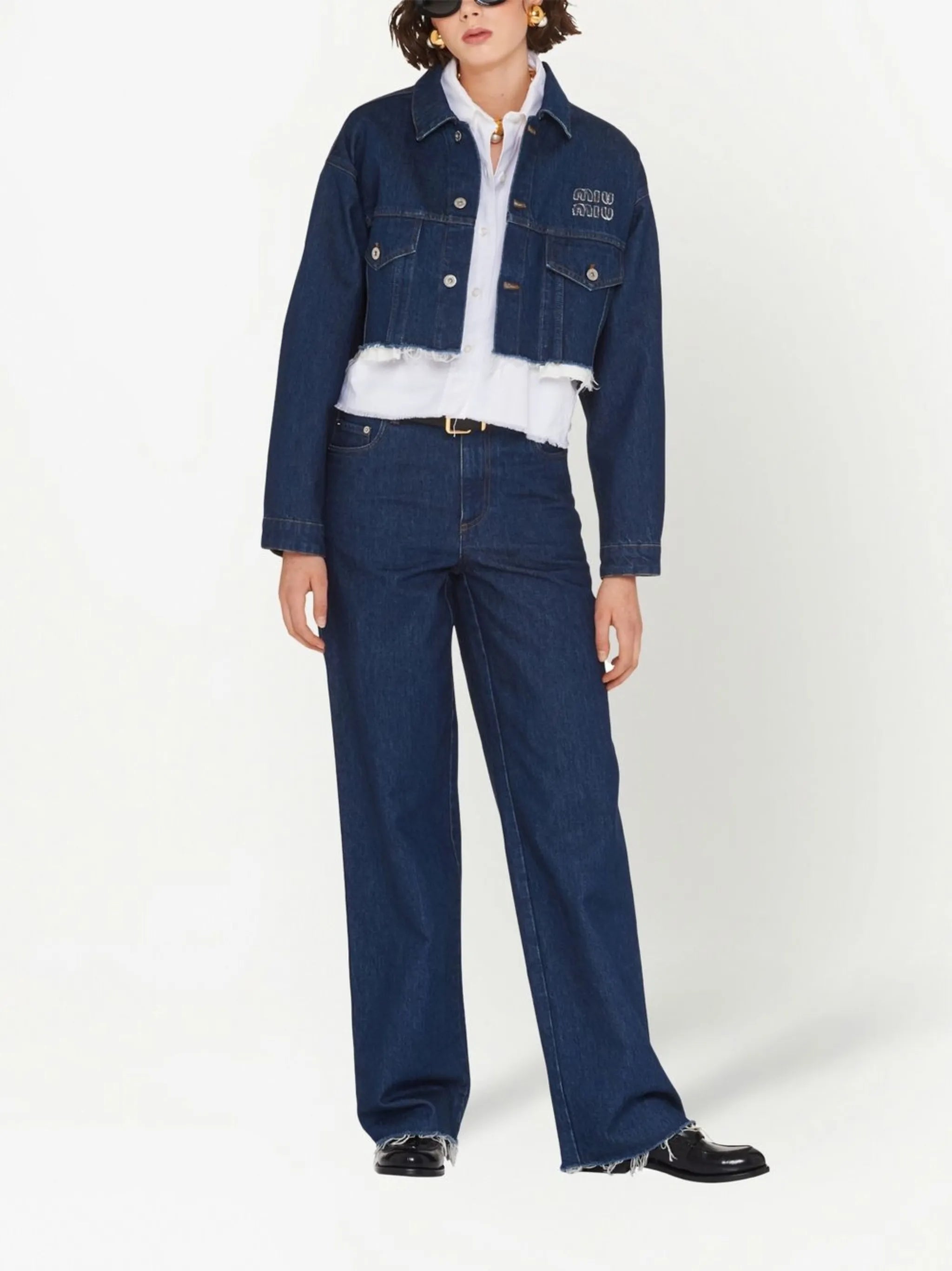 cropped denim jacket