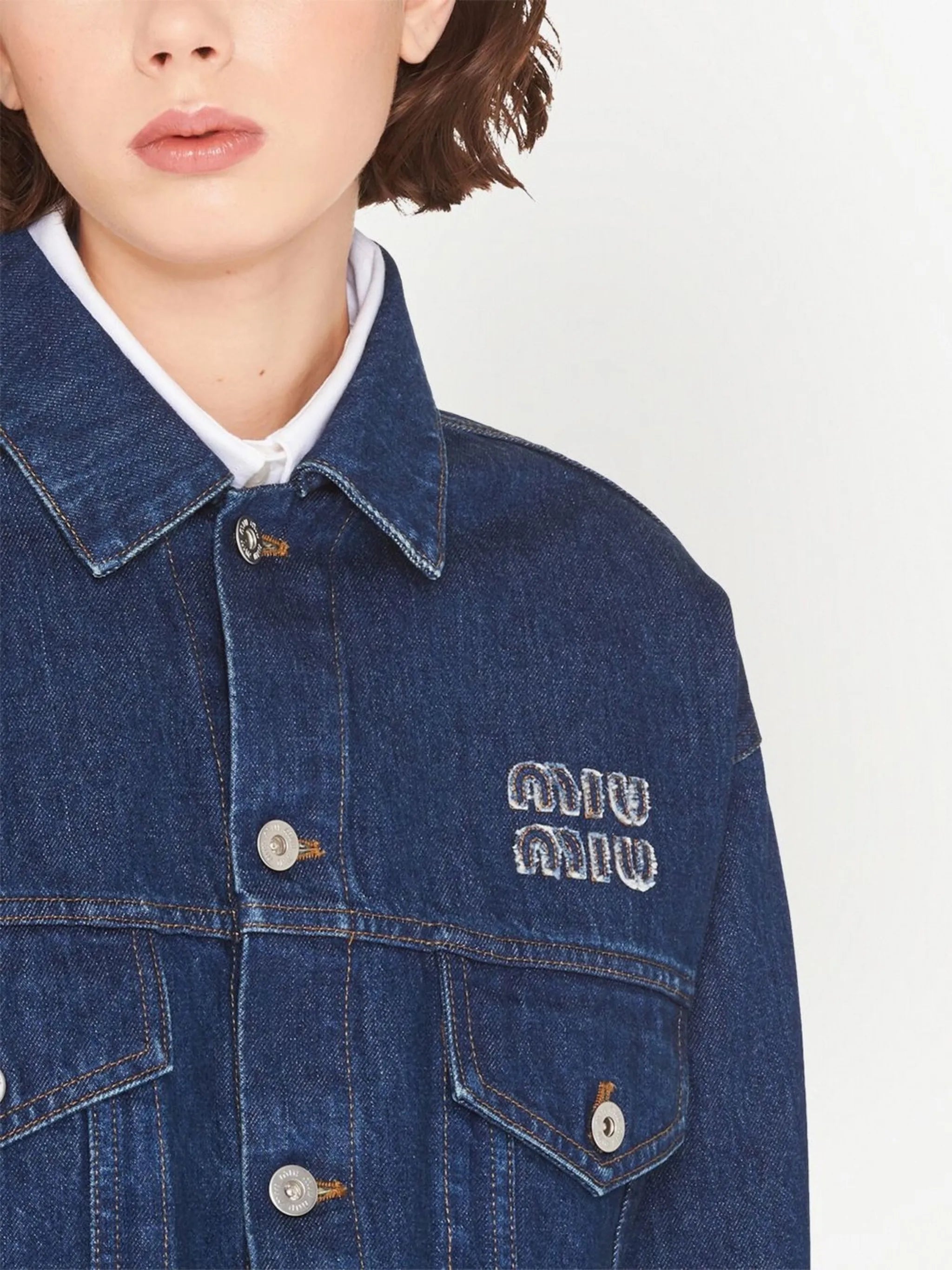 cropped denim jacket