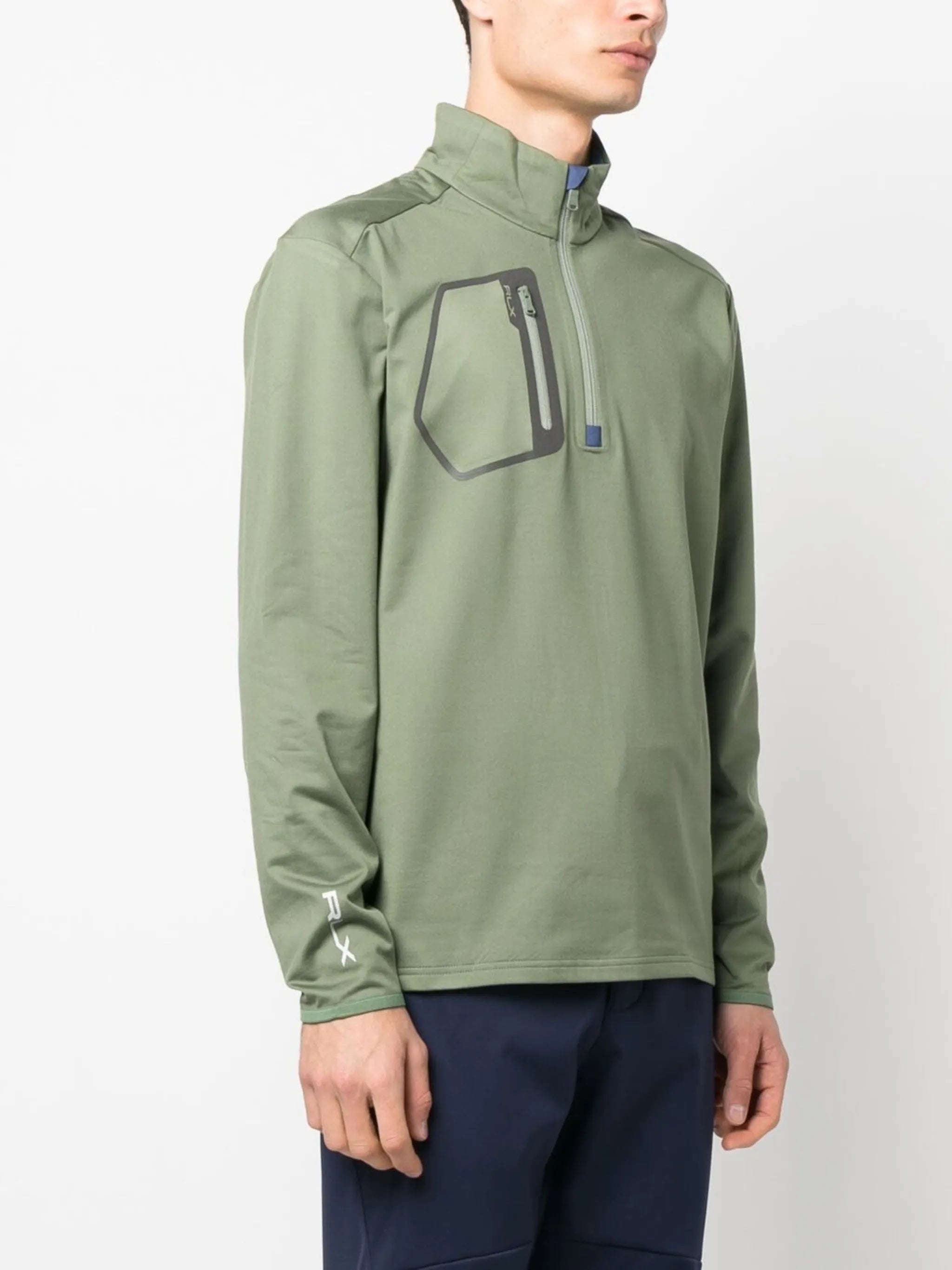 long-sleeve half-zip pullover