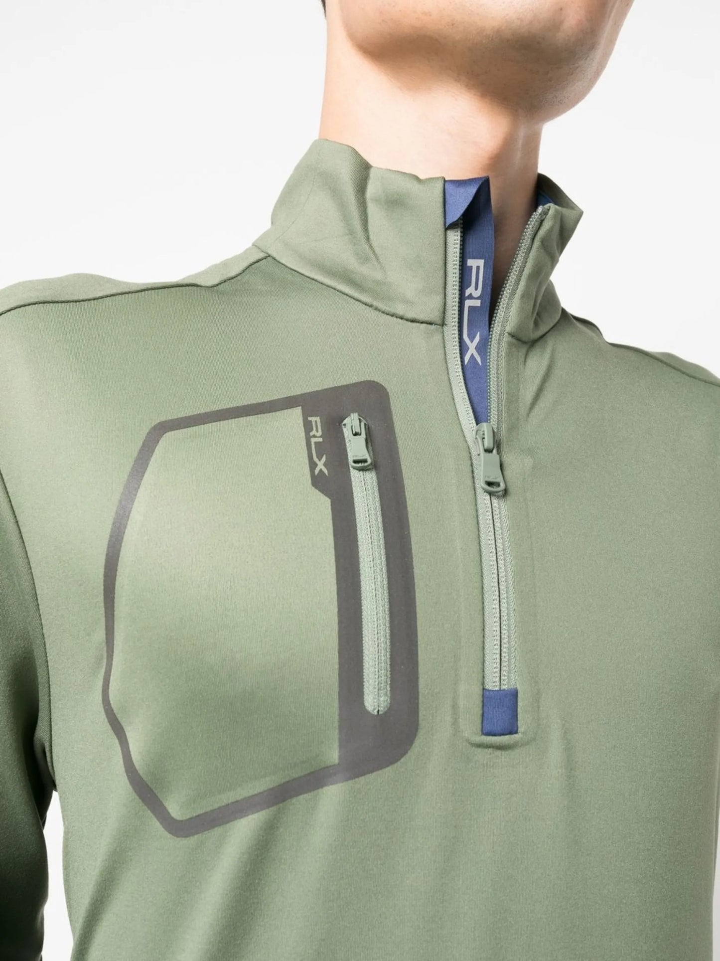 long-sleeve half-zip pullover
