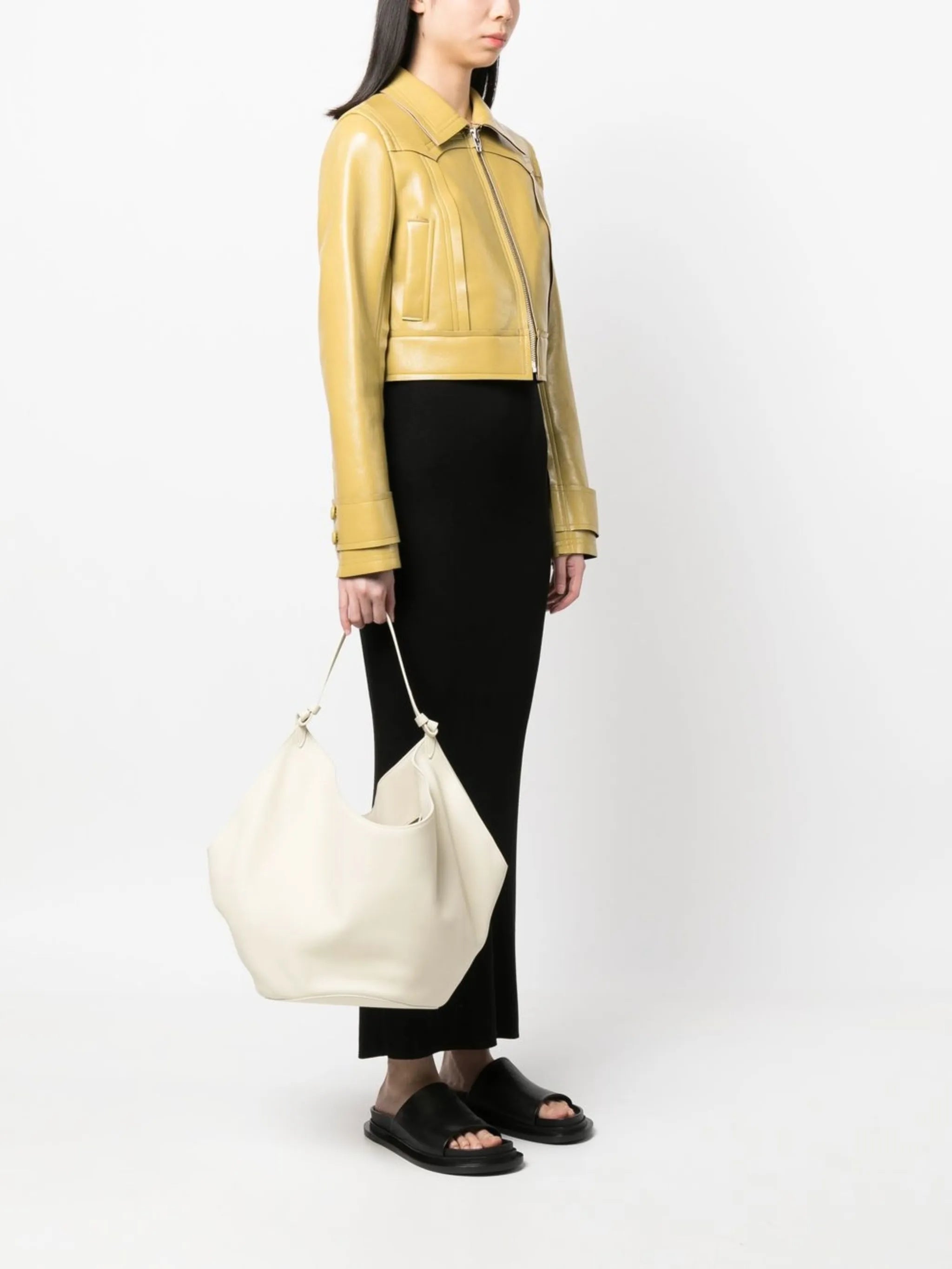 Khaite Lotus leather tote