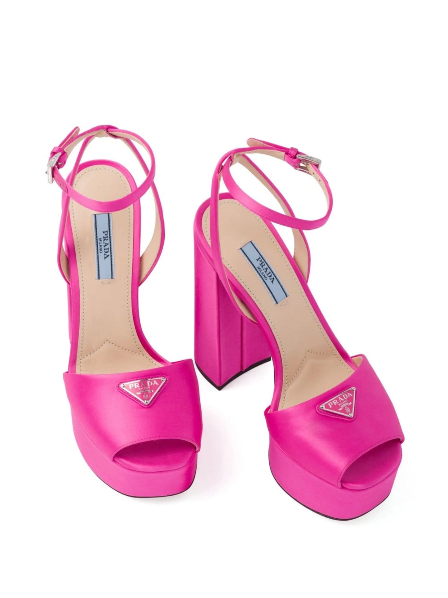 satin platform sandals