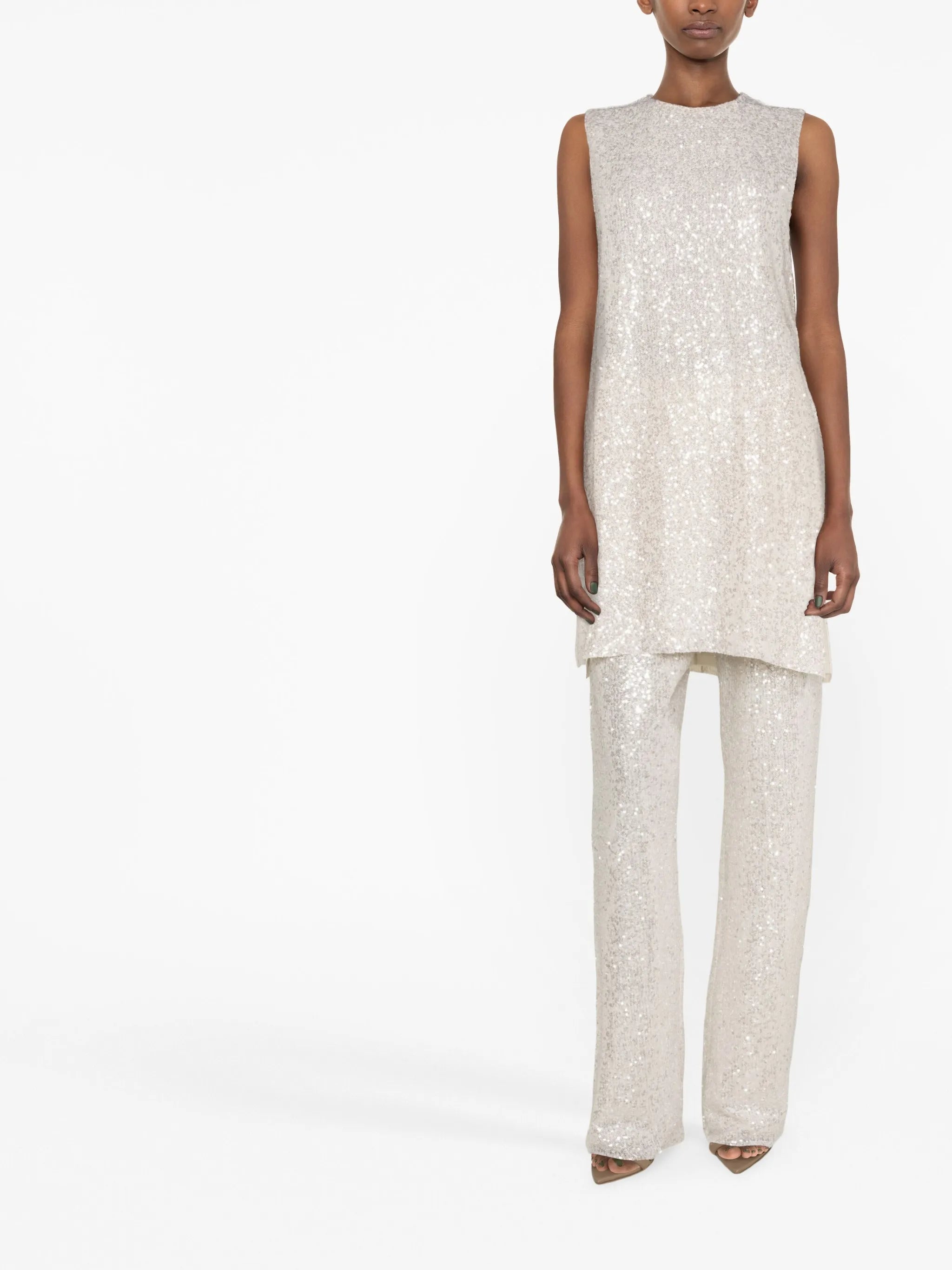 sequin-embellished pant