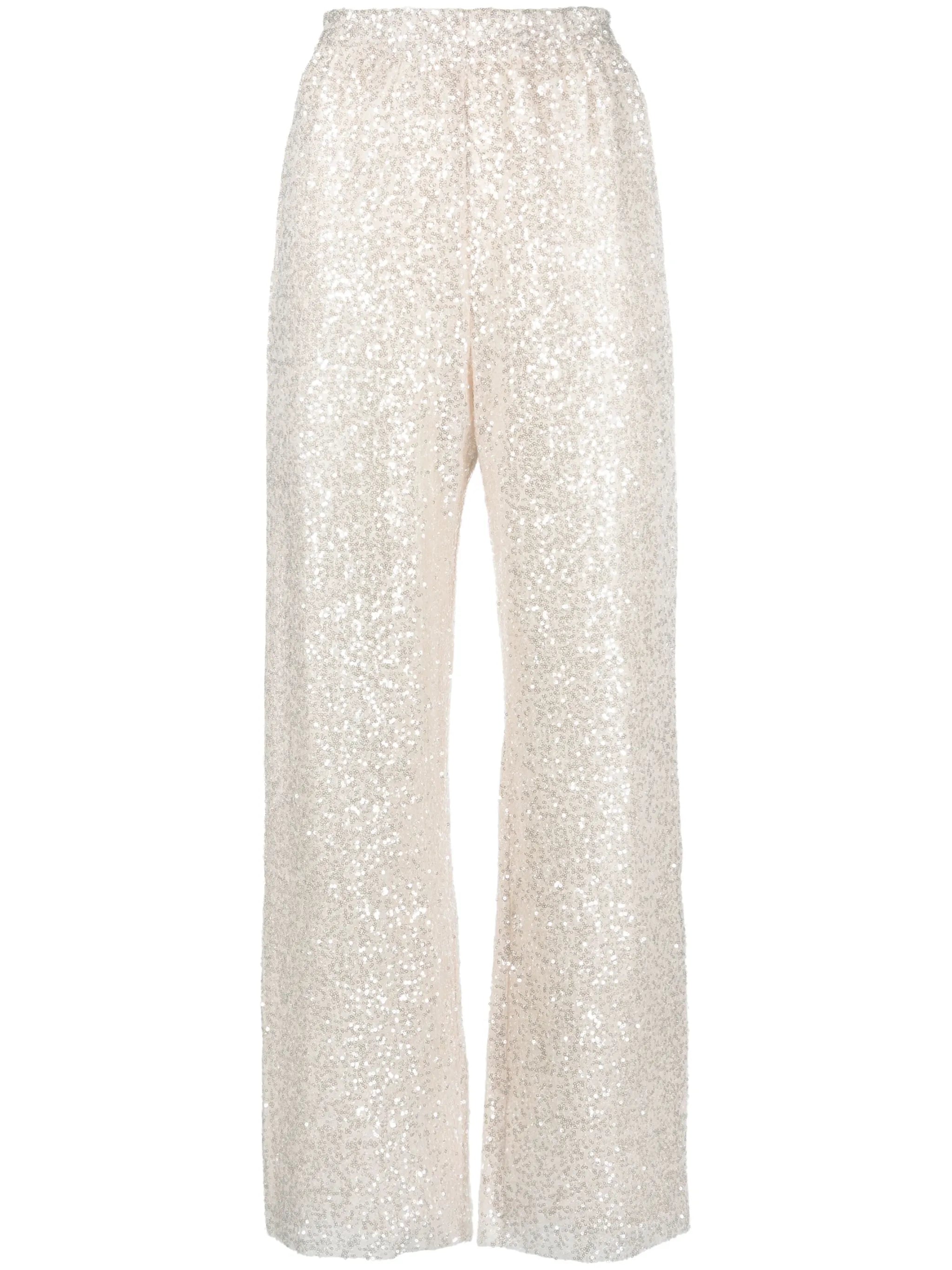 sequin-embellished pant