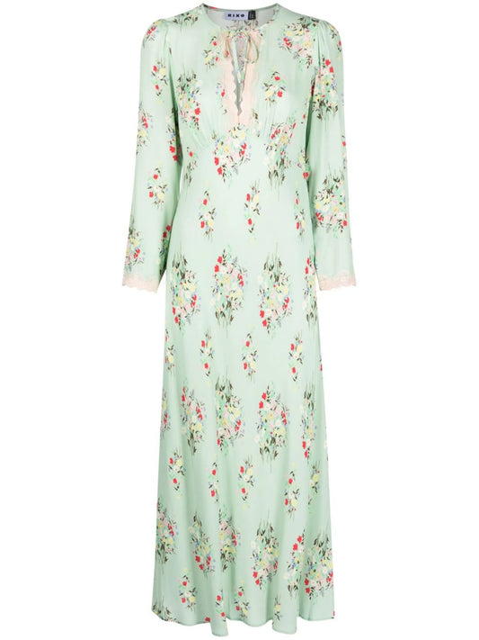'Angelica' floral-print midi dress