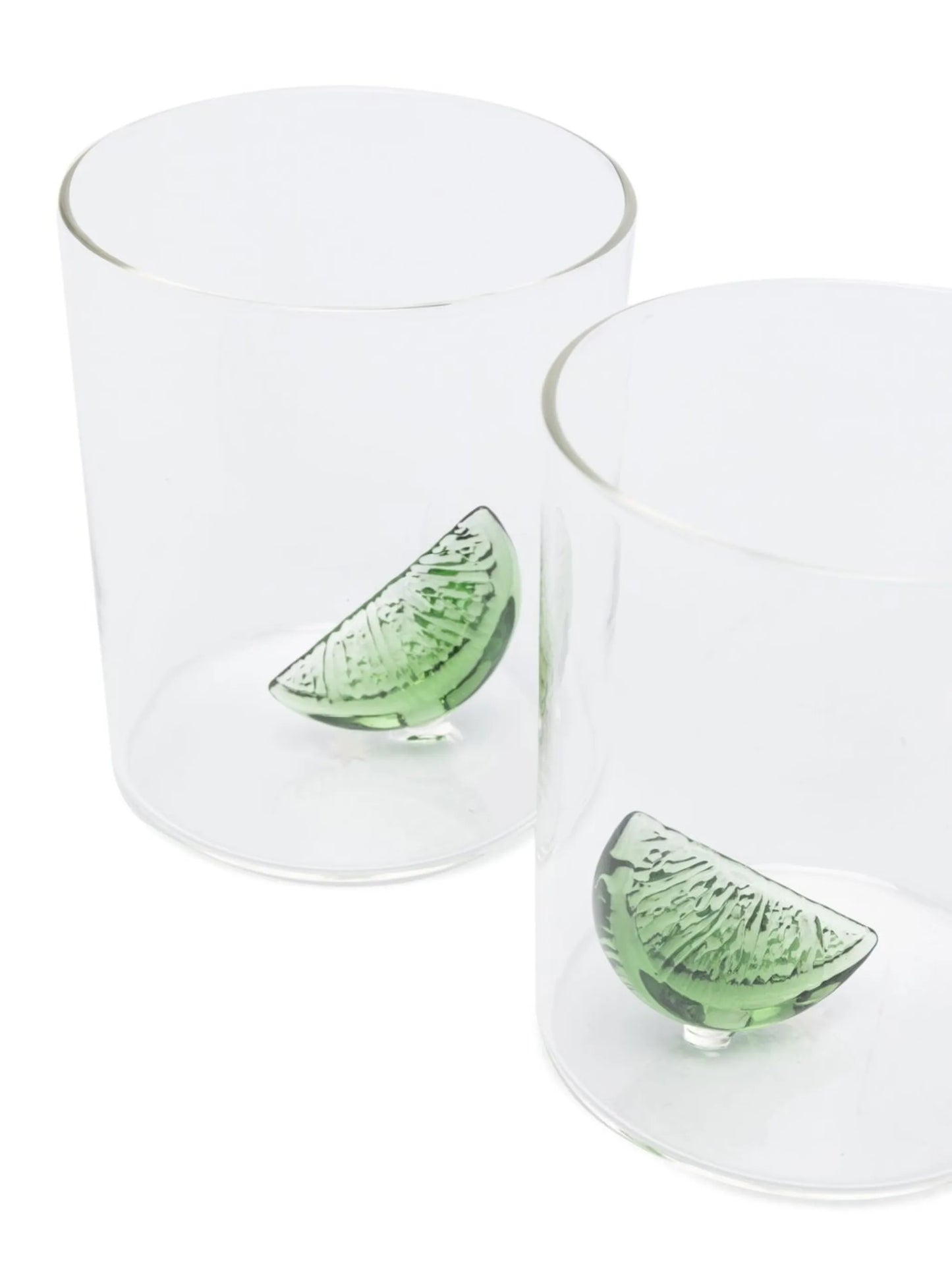 lime-cut embellished glass (set of two)