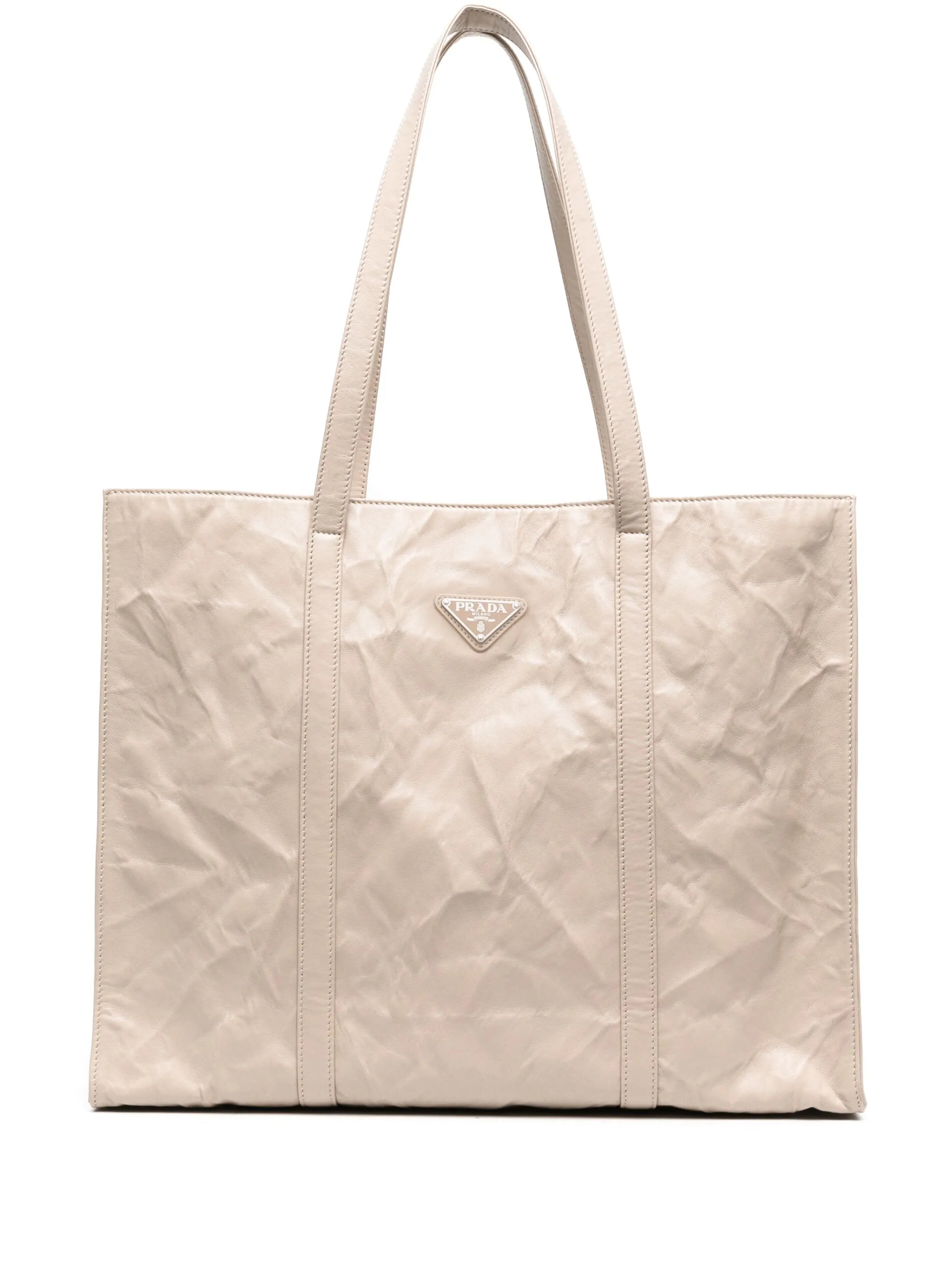 logo-plaque tote bag