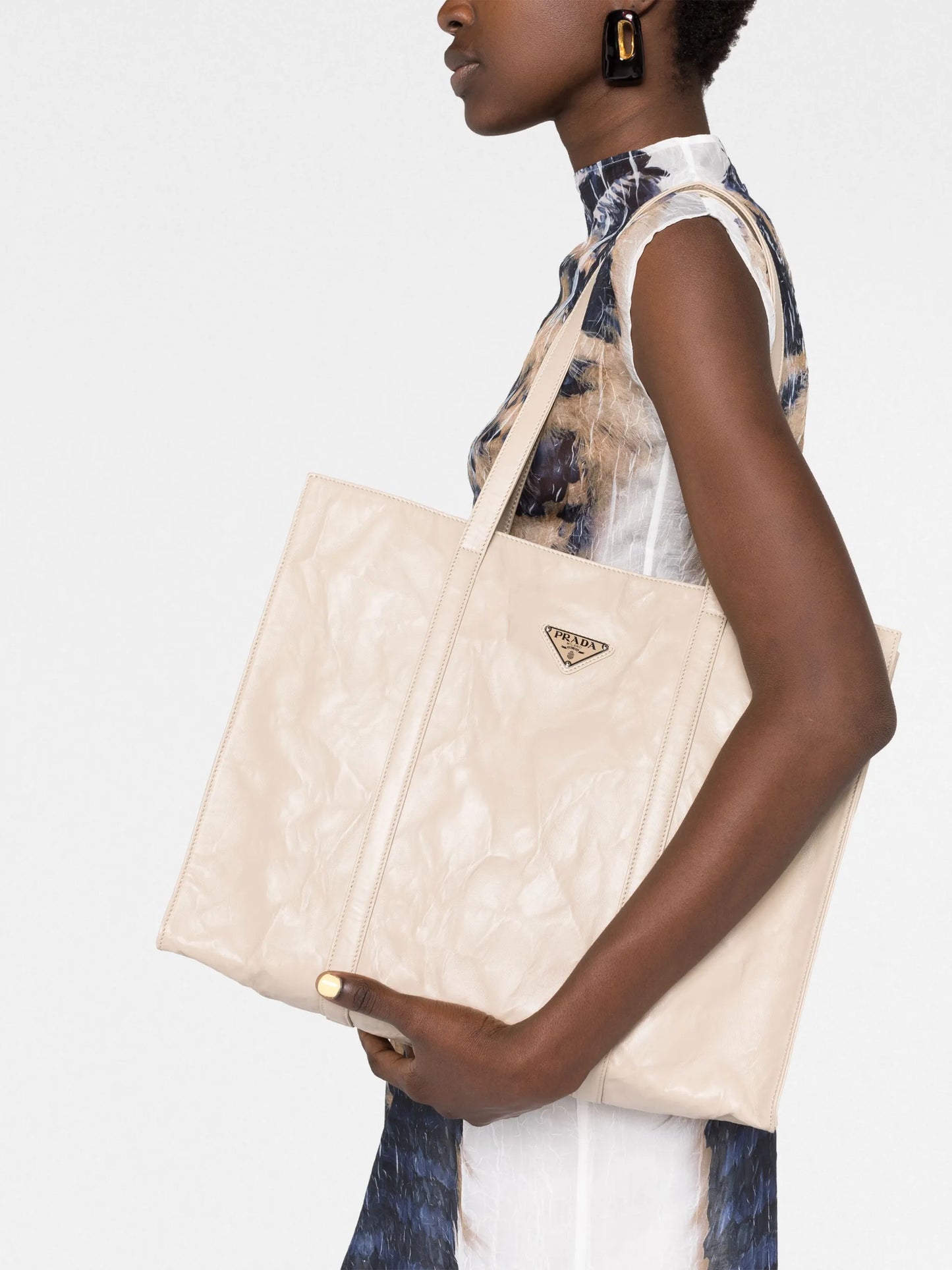 logo-plaque tote bag