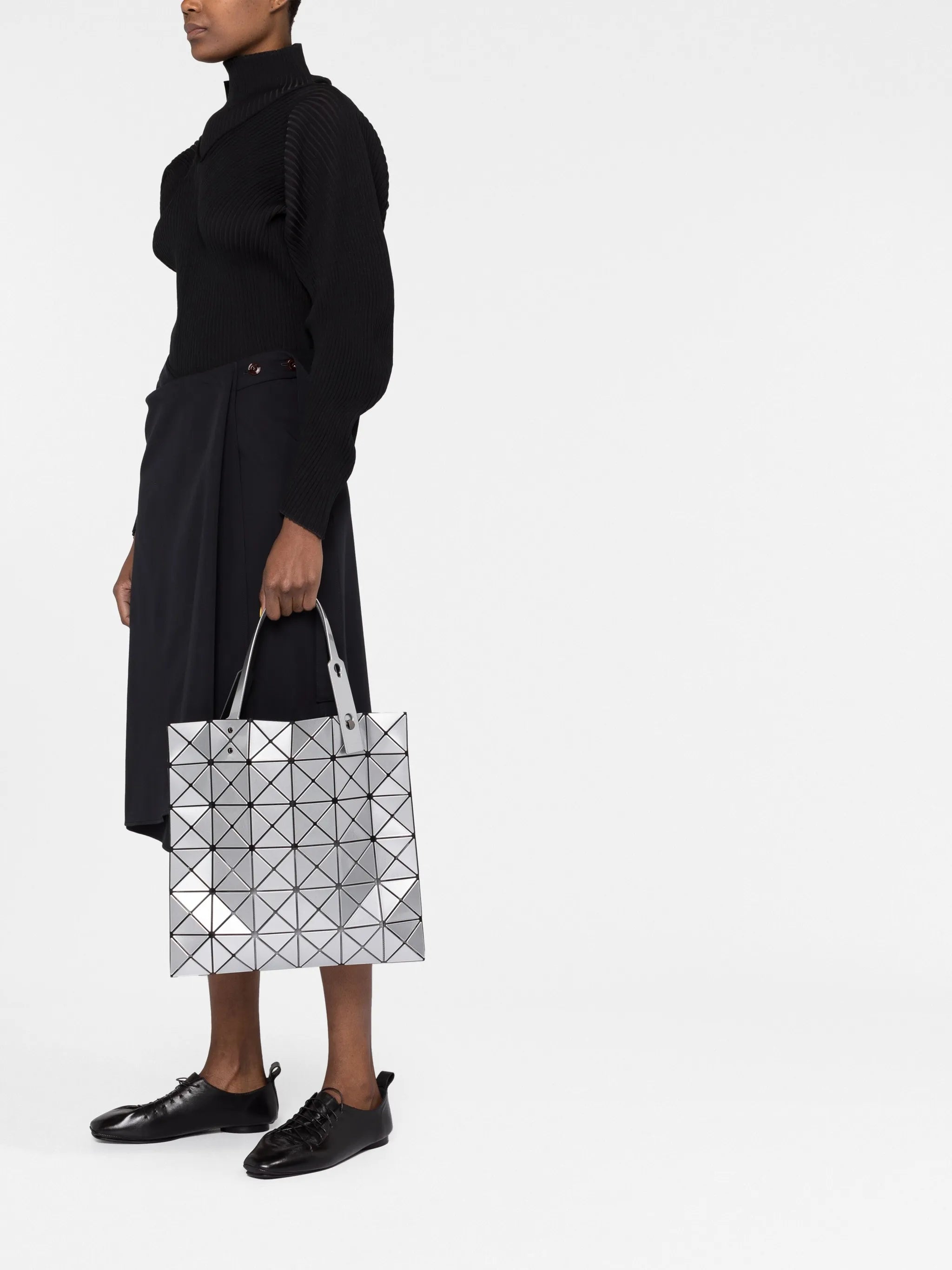 geometric-design tote bag
