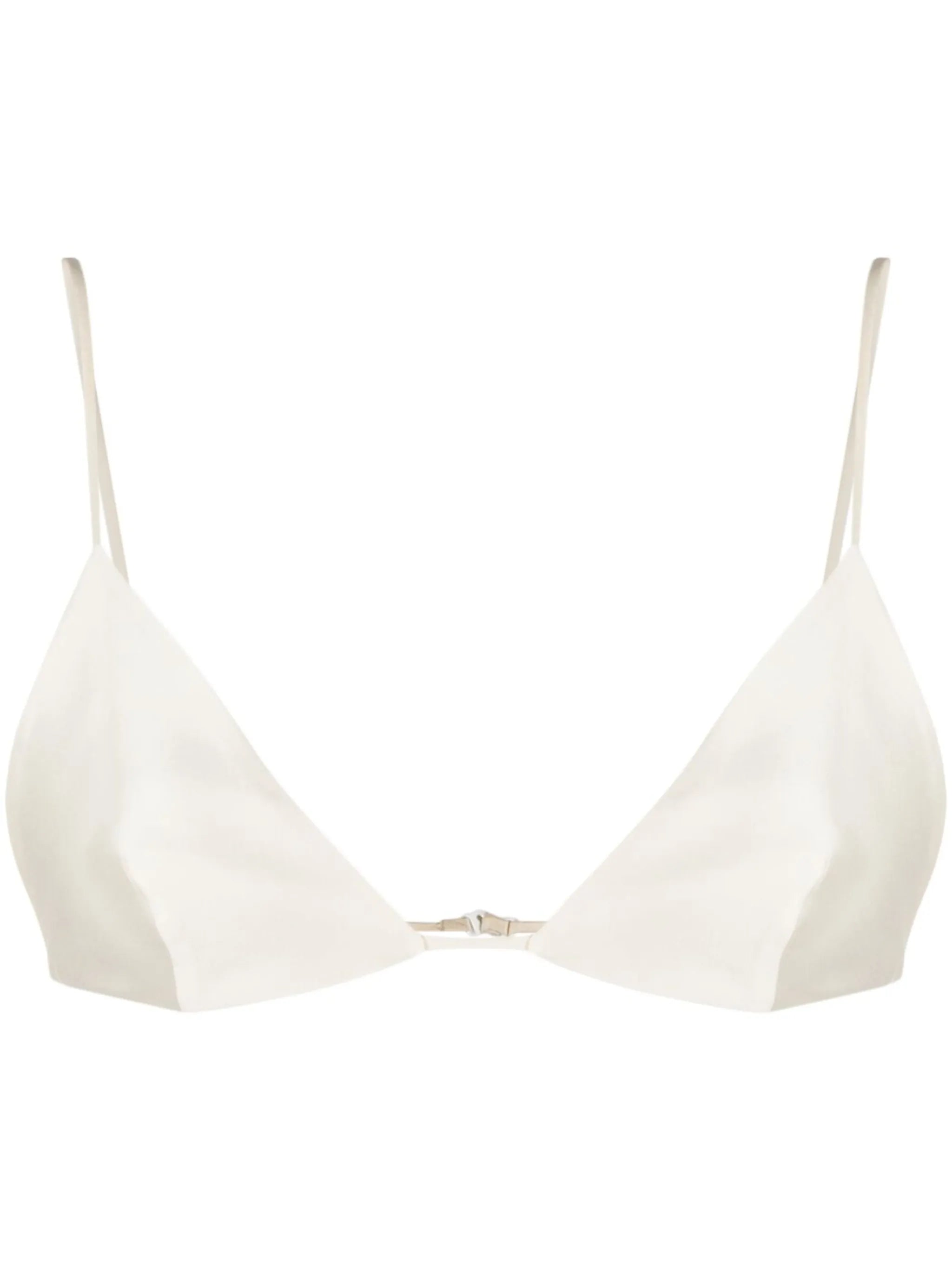 Triangle silk bralette