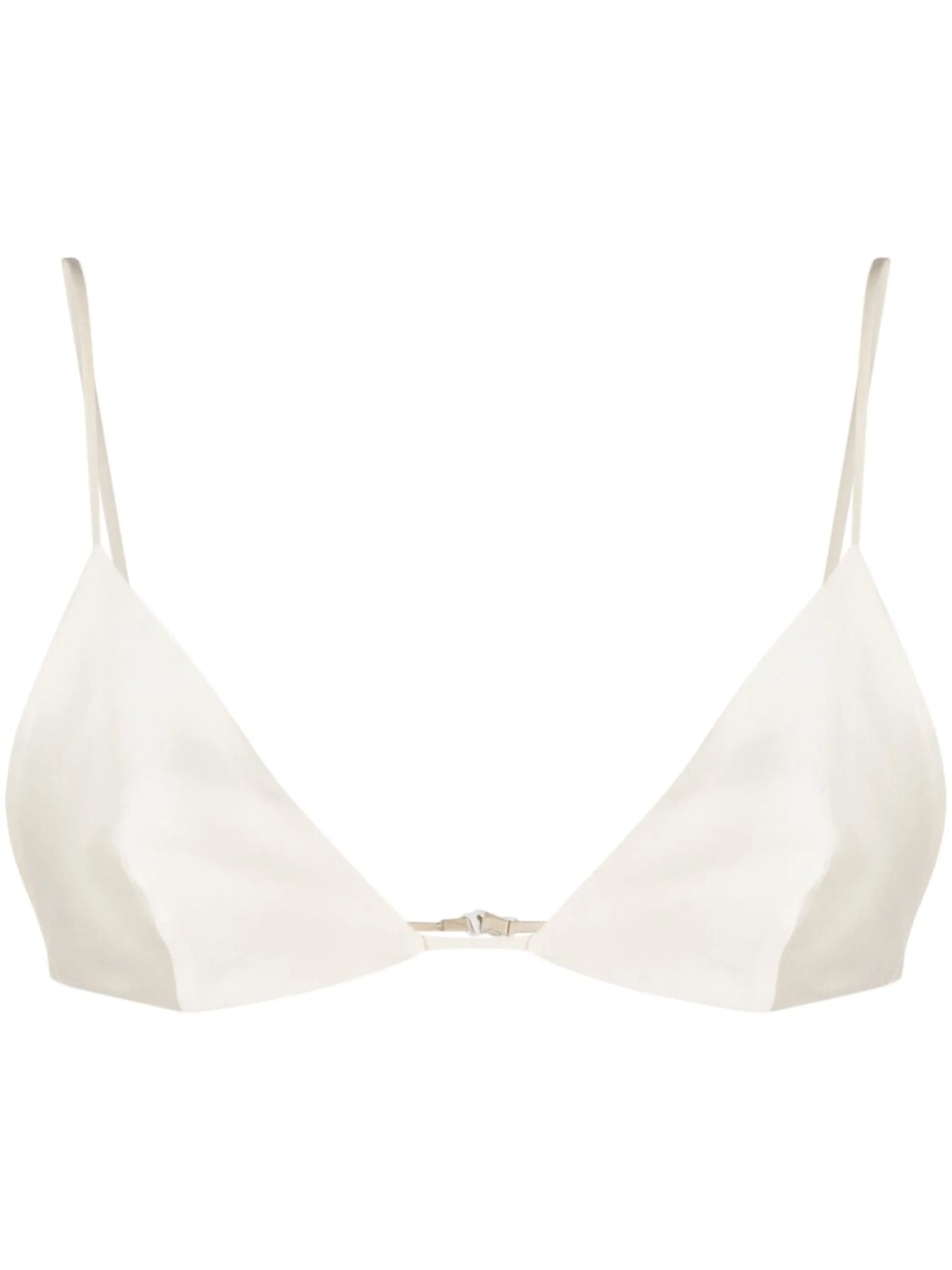 Triangle silk bralette
