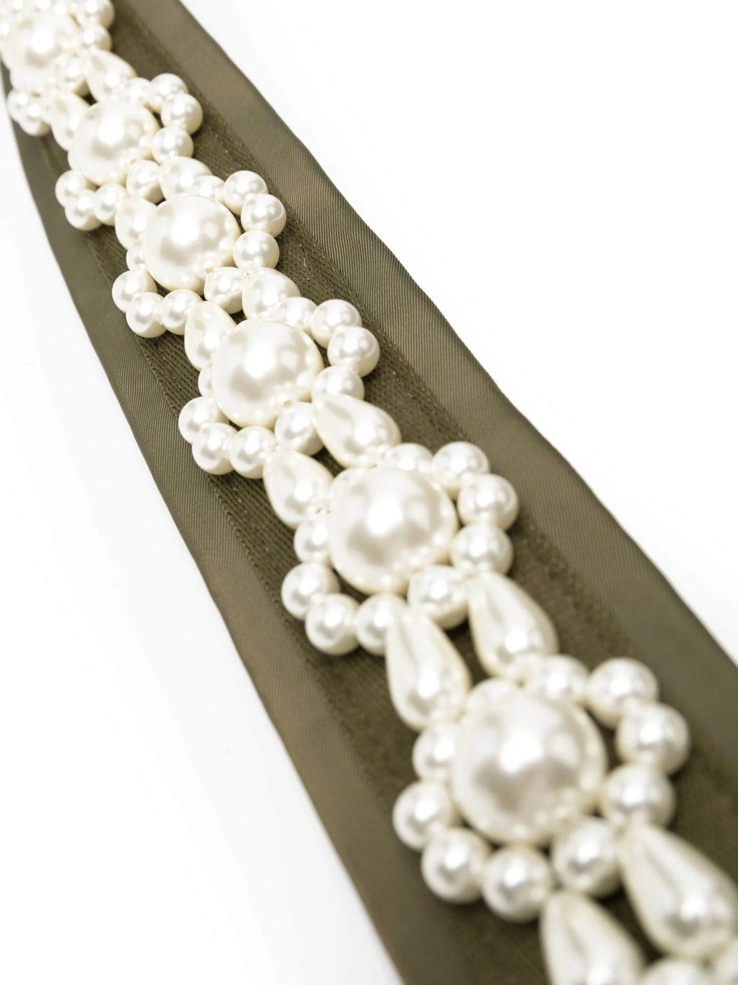 bow-detail faux pearl-embellished tote bag