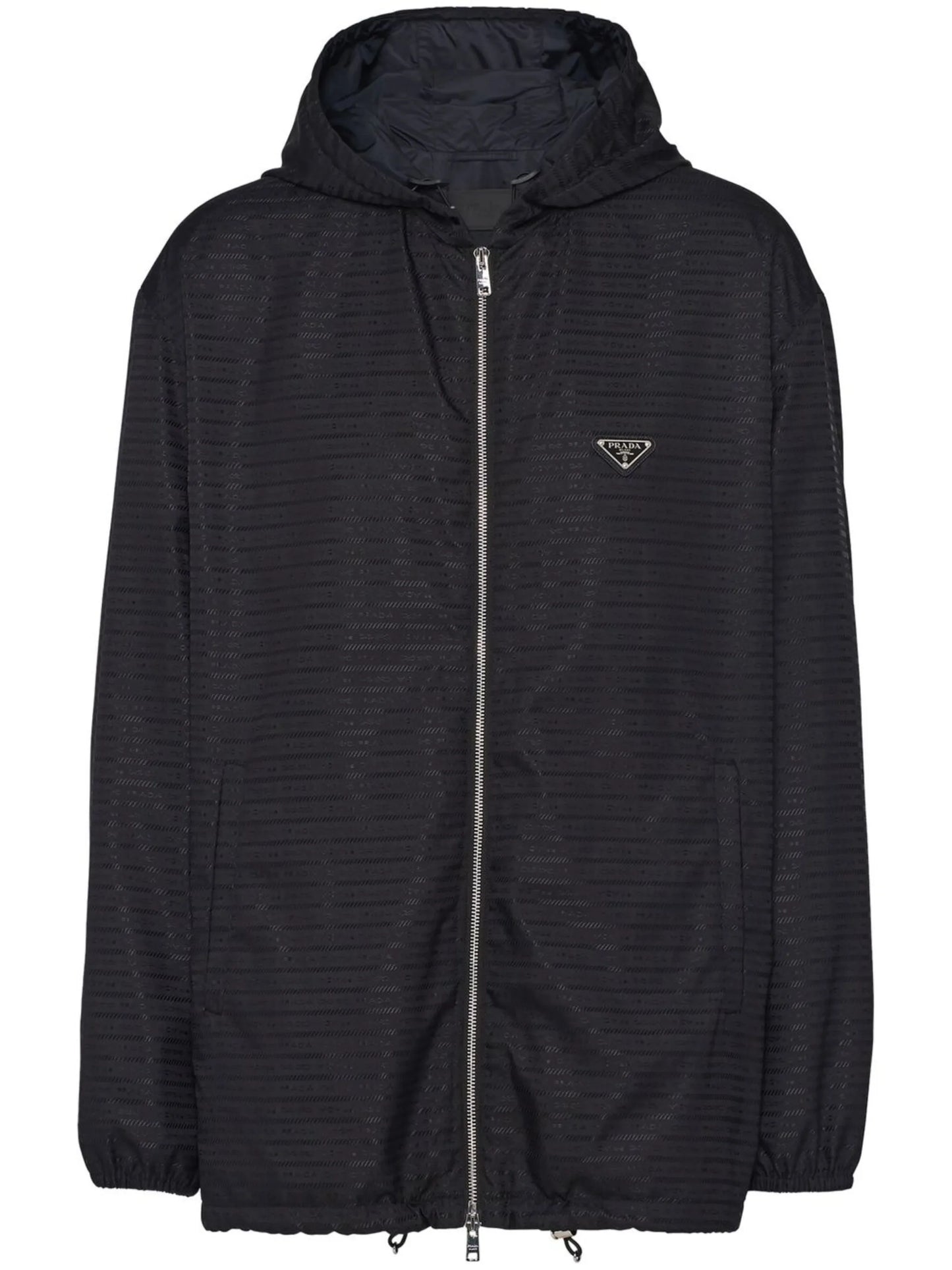 Re-nylon hooded jacket