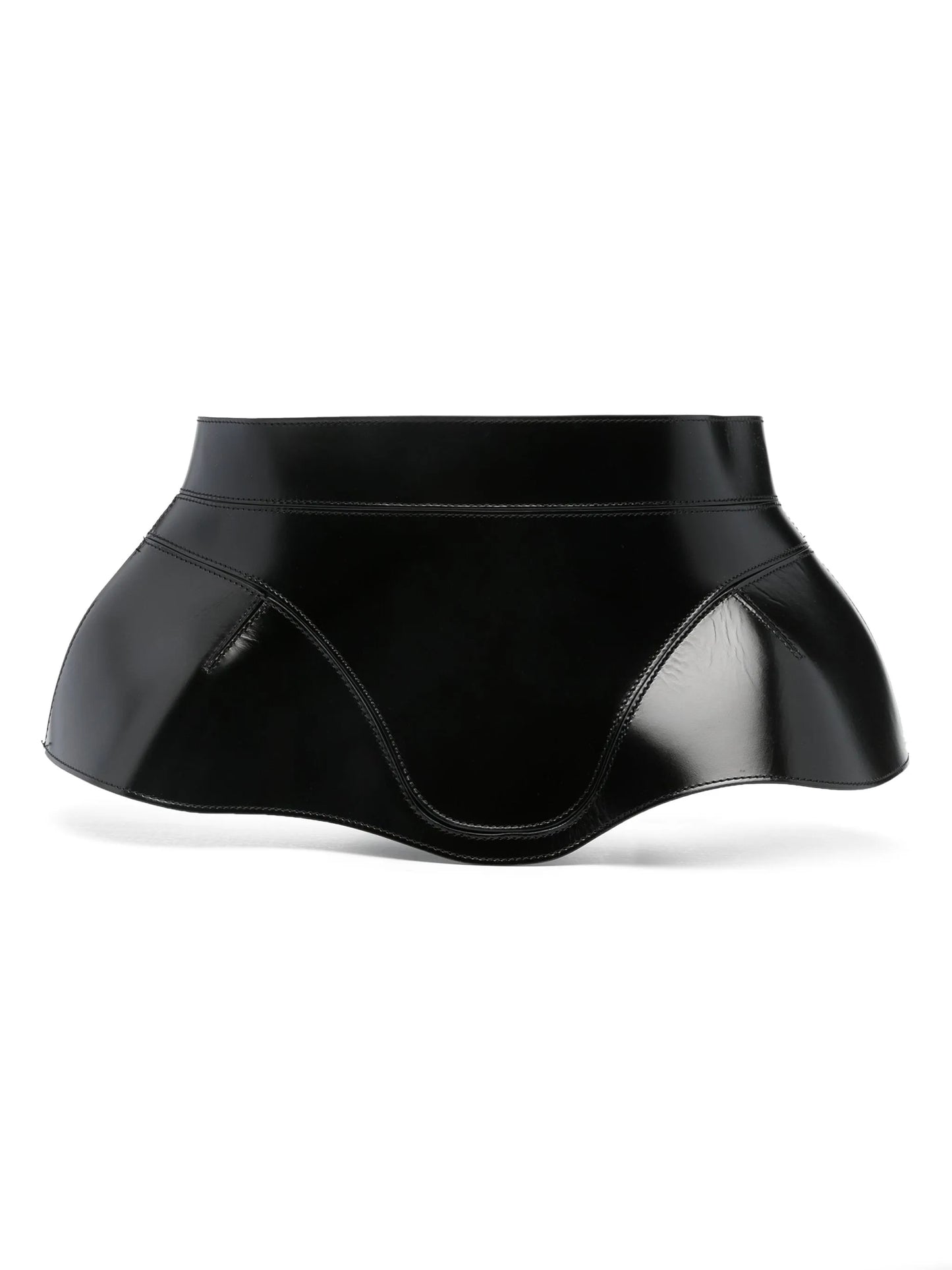 leather corset-style belt
