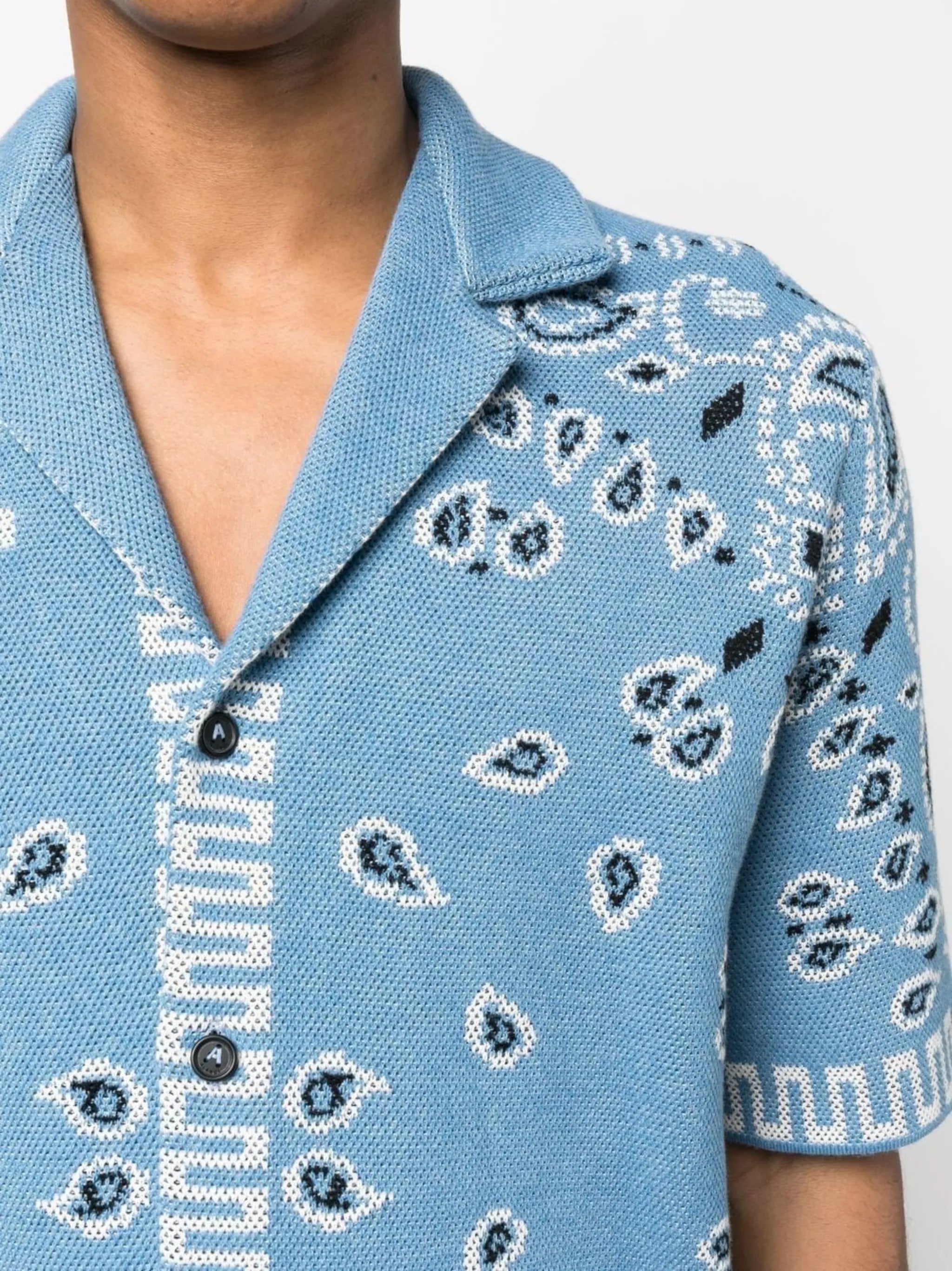 bandana-print cotton shirt