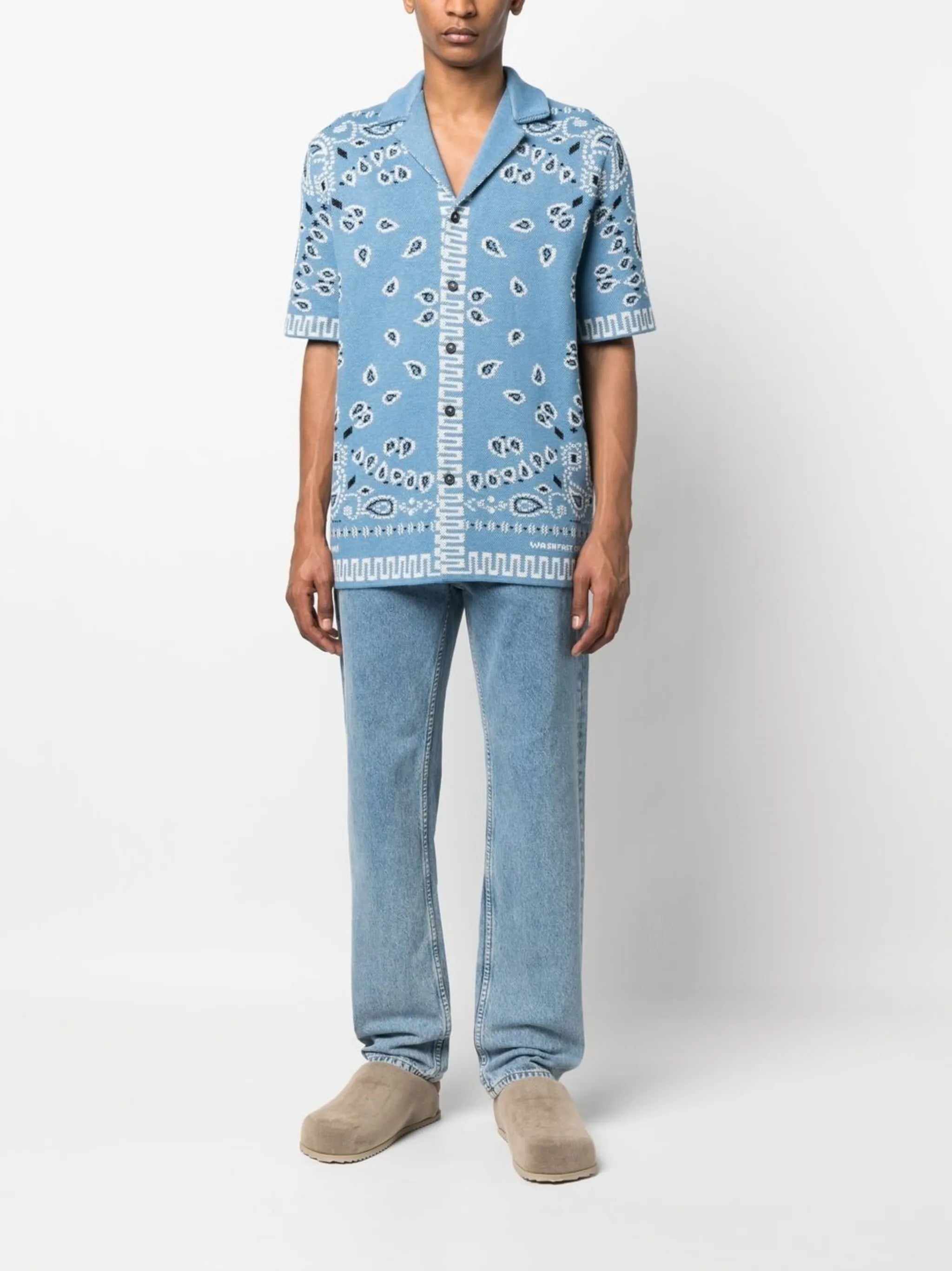 bandana-print cotton shirt