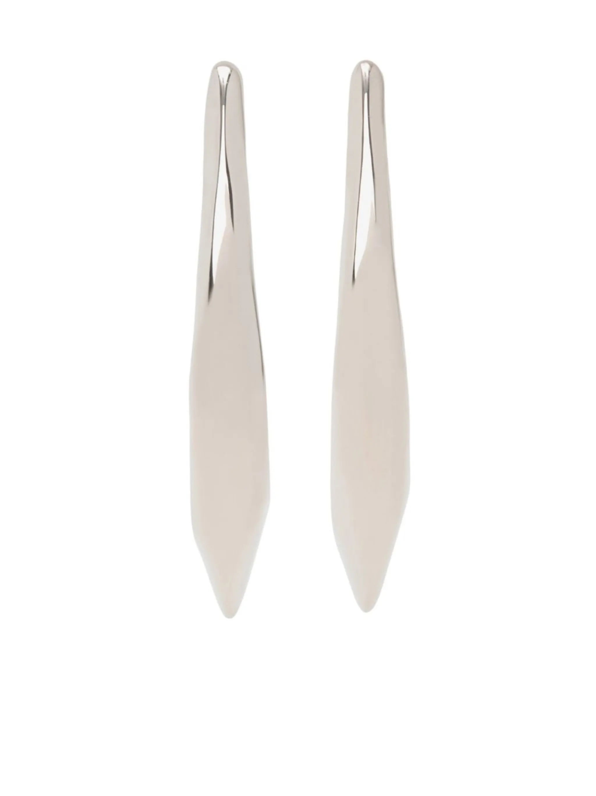 skull fastening polished-finish earrings