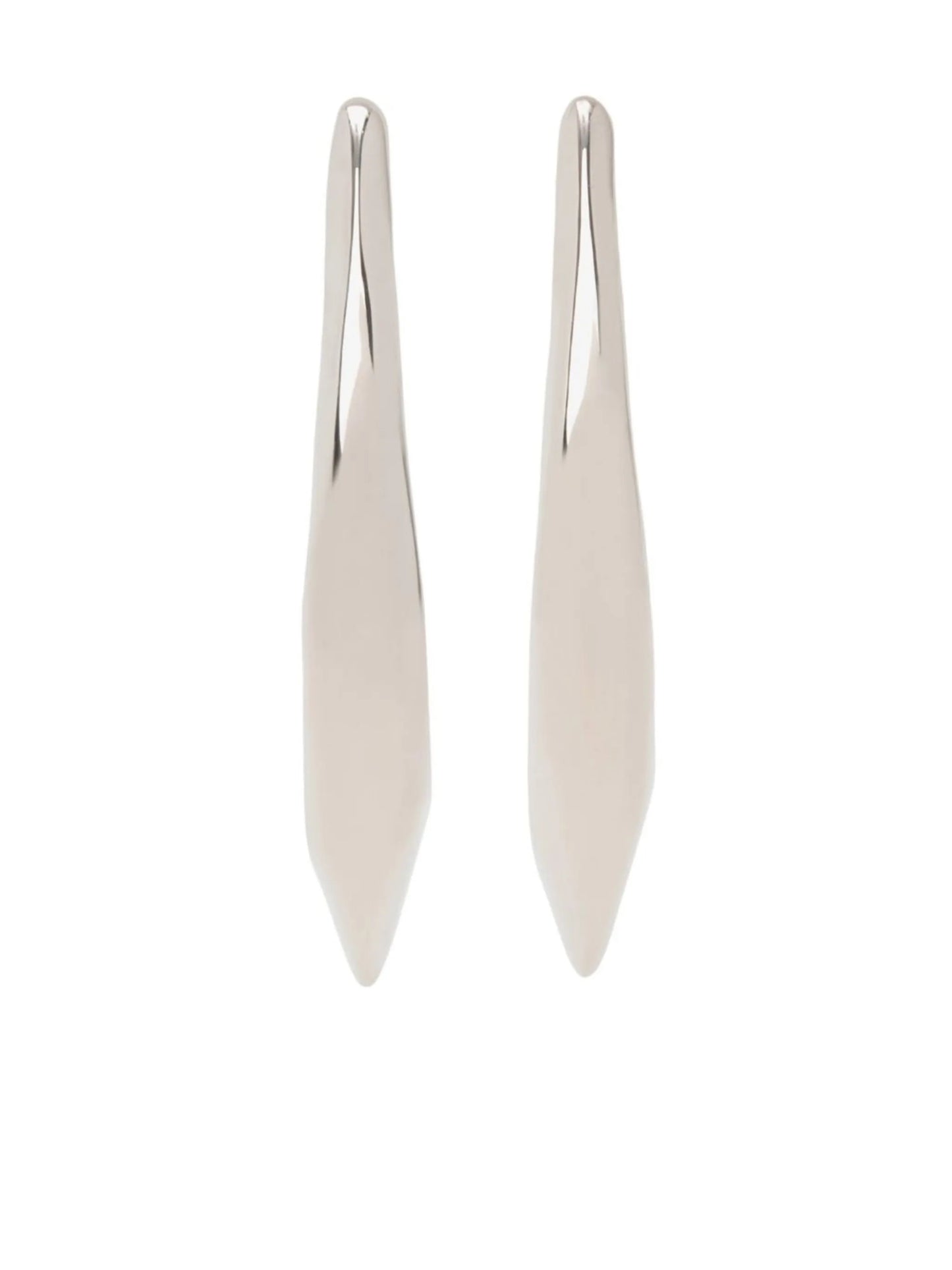 skull fastening polished-finish earrings