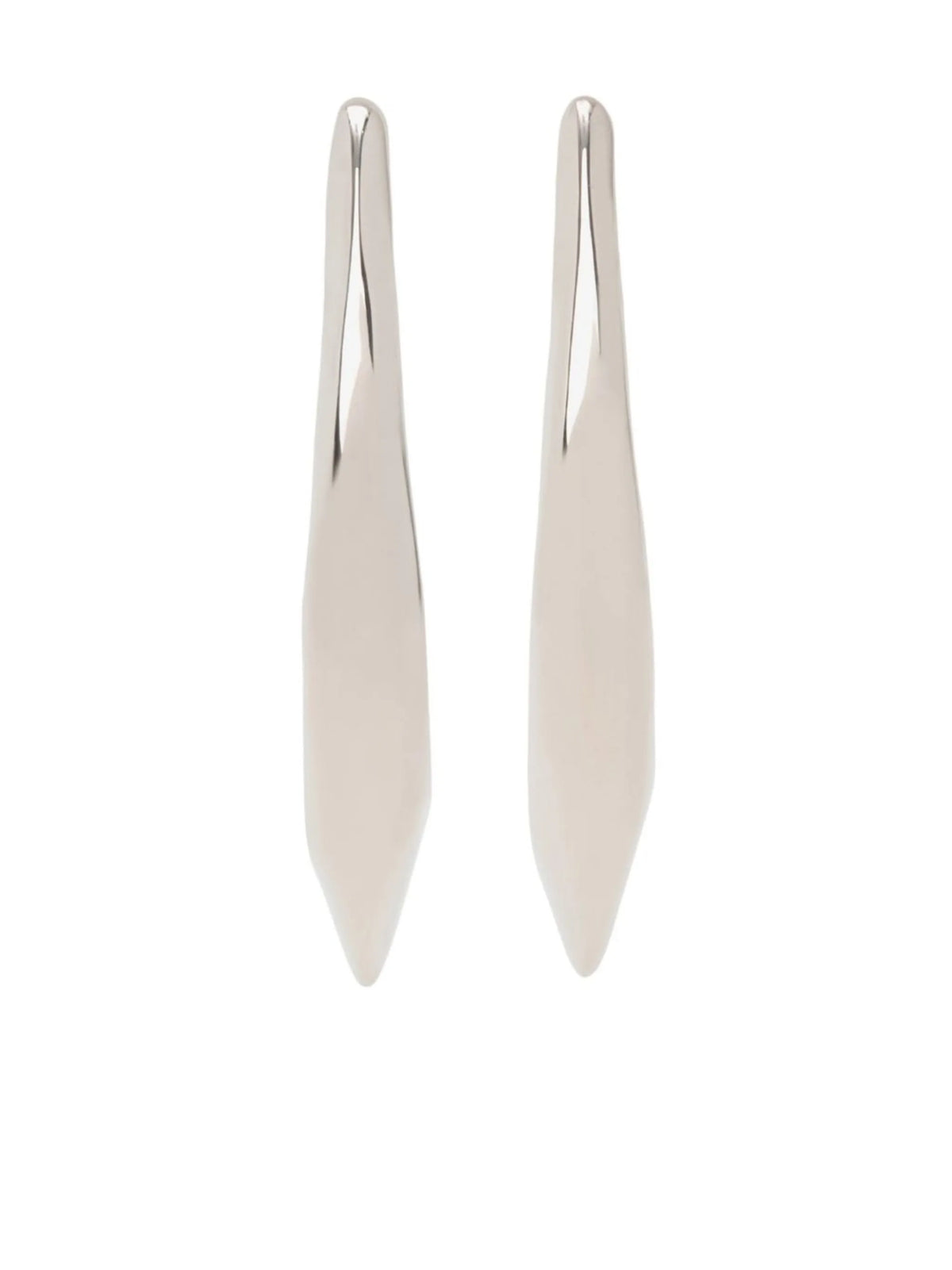 skull fastening polished-finish earrings