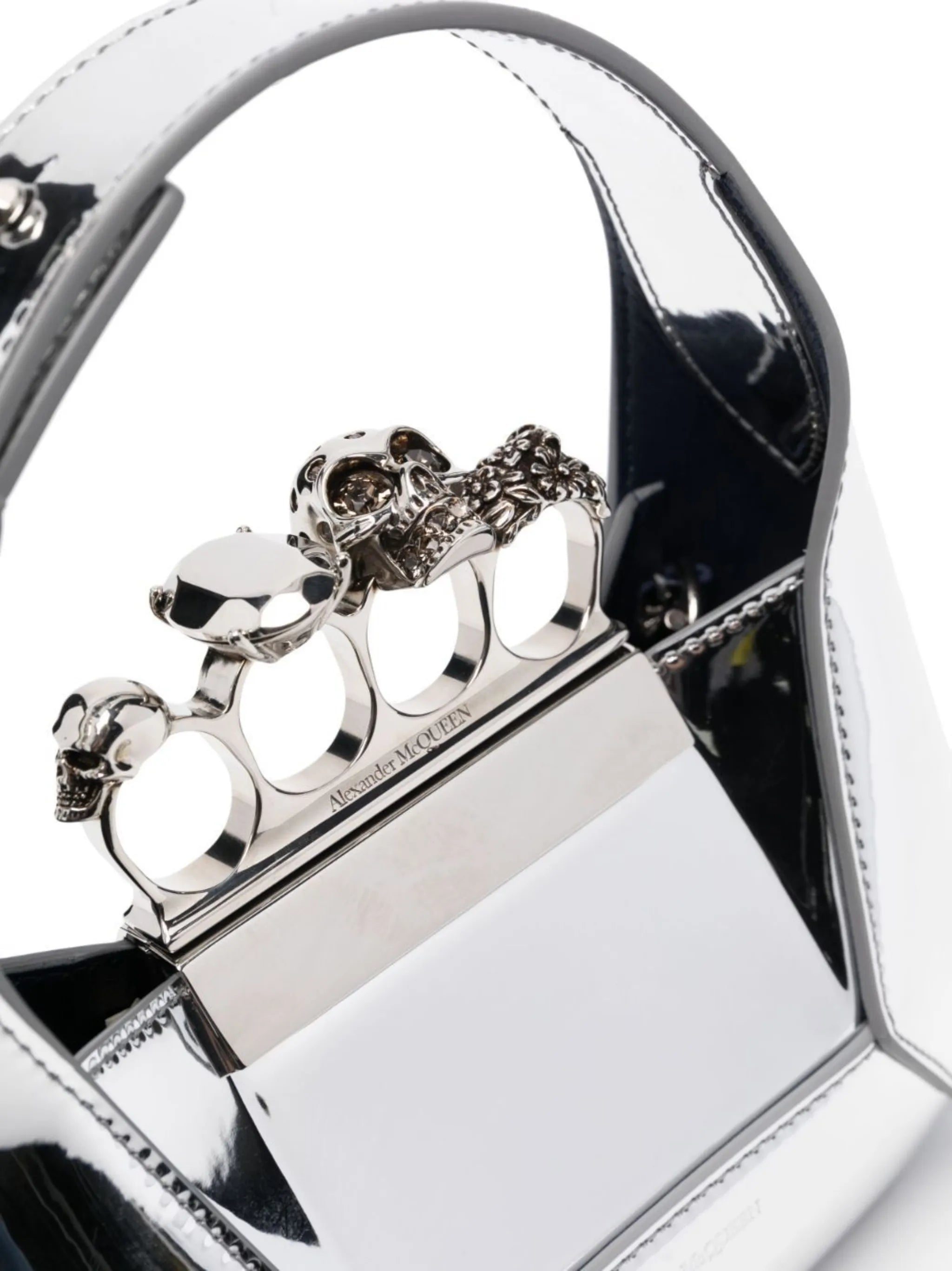 mini knuckle-ring tote bag