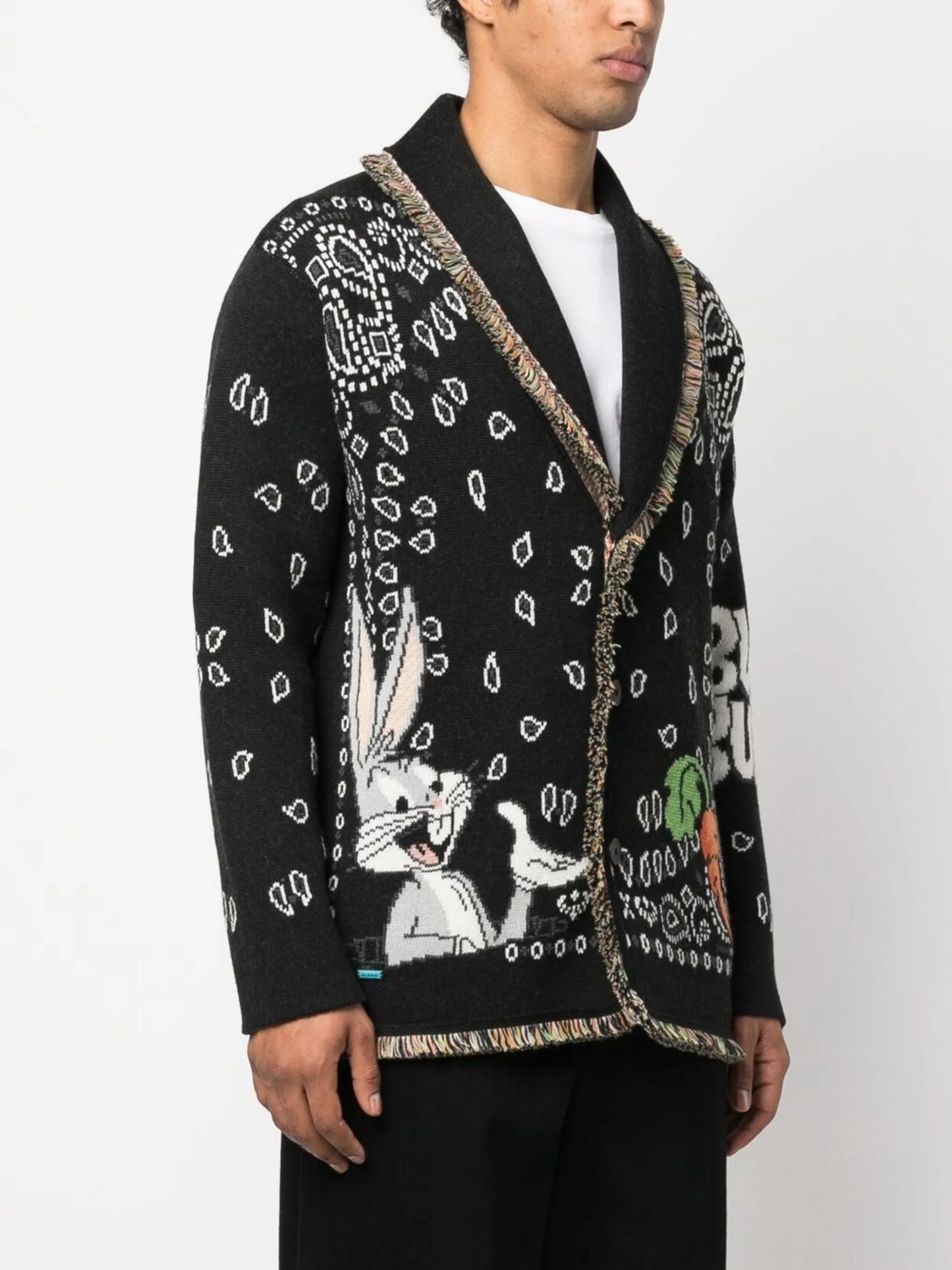 x Looney Tunes Bugs Bunny bandana cardigan