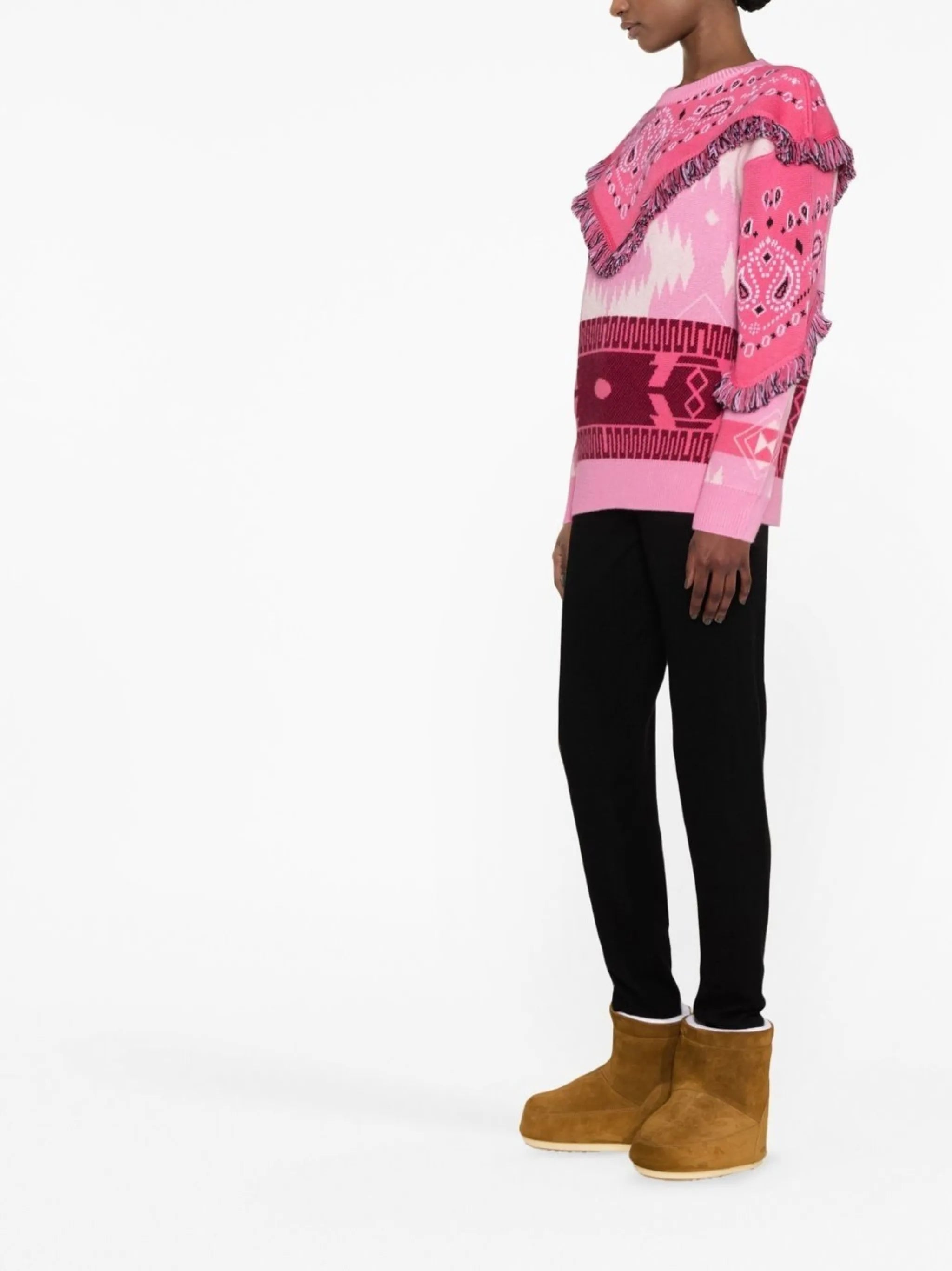 Icon Bandana fringed jumper