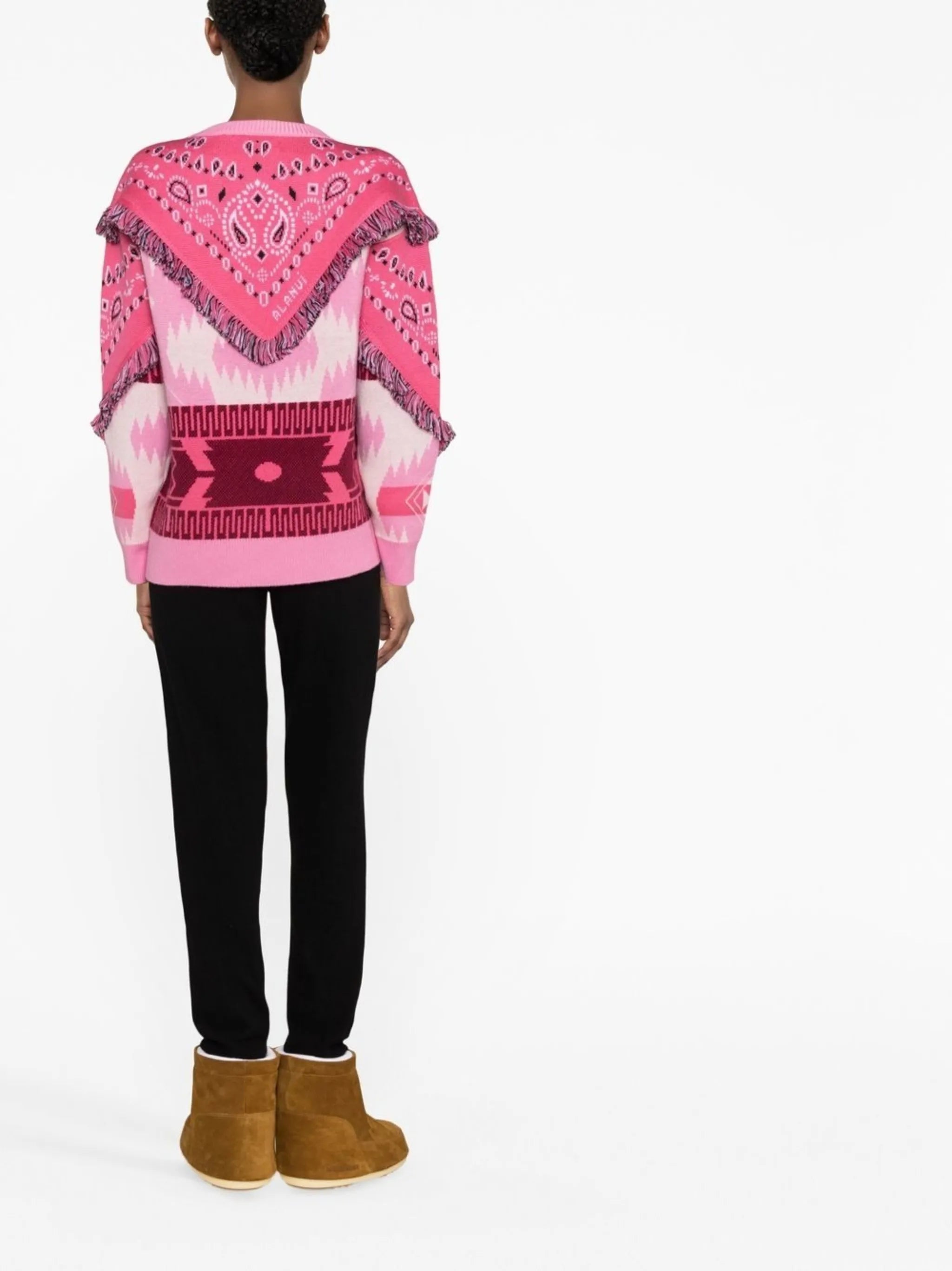 Icon Bandana fringed jumper