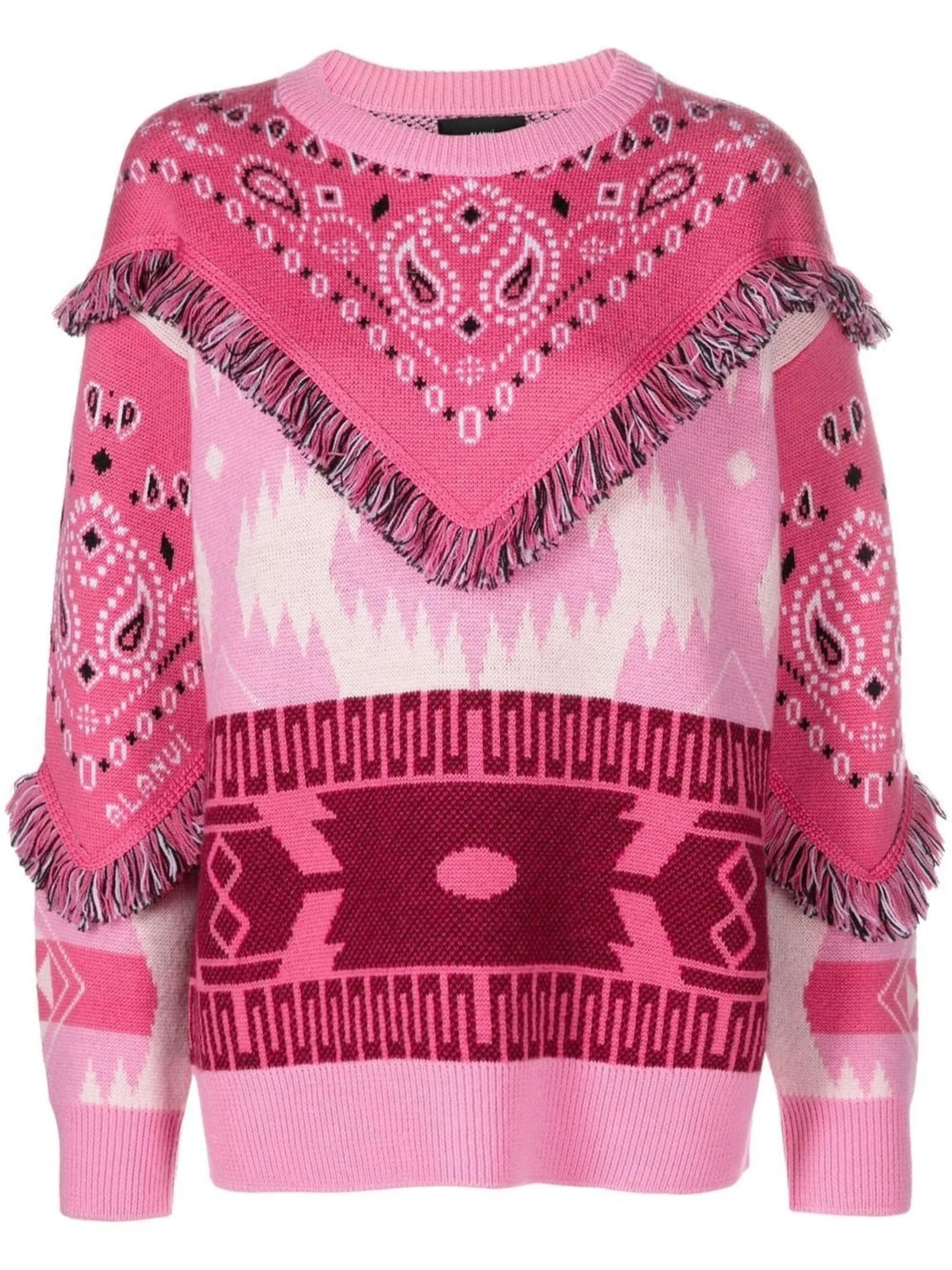 Icon Bandana fringed jumper
