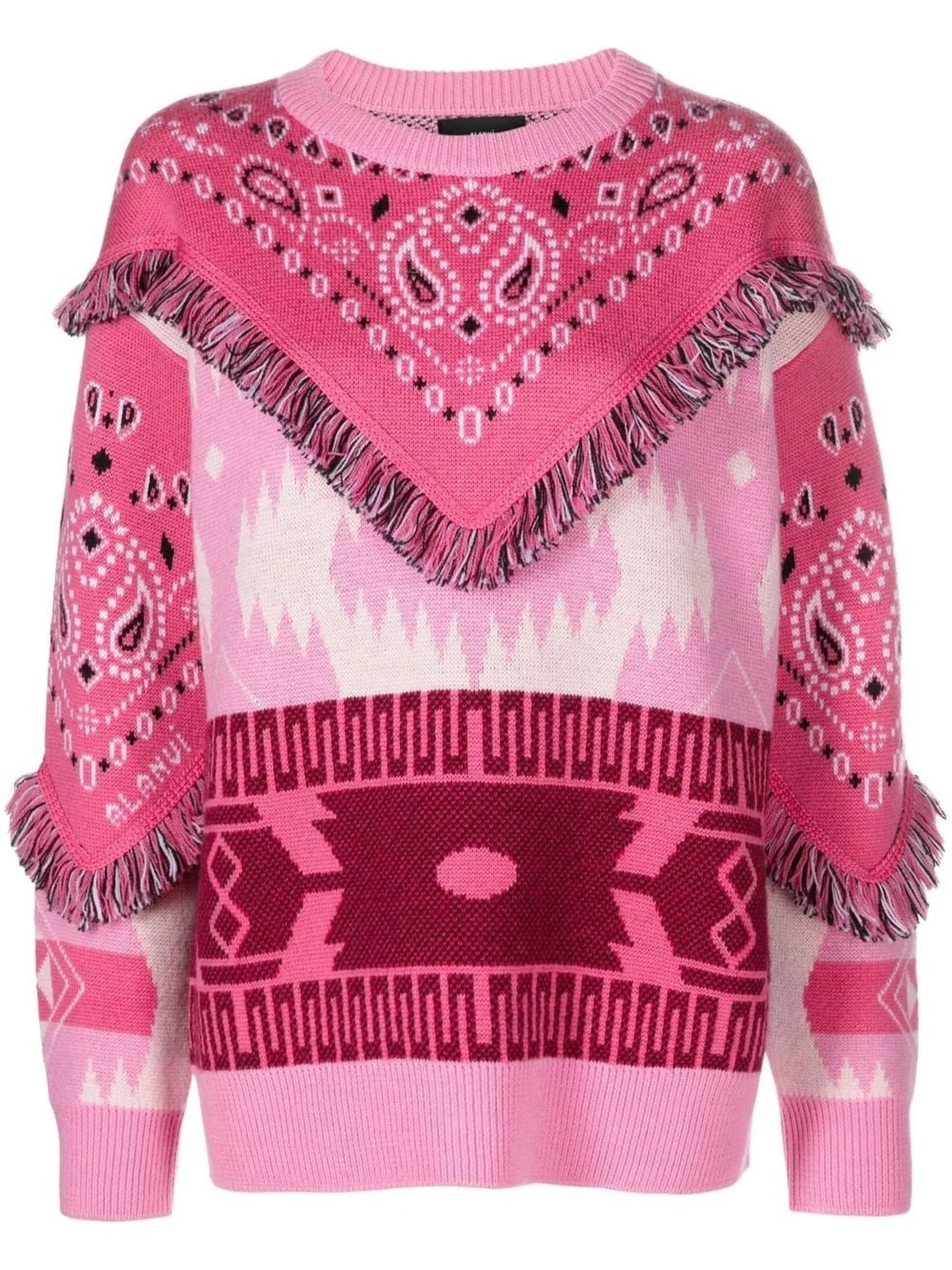 Icon Bandana fringed jumper