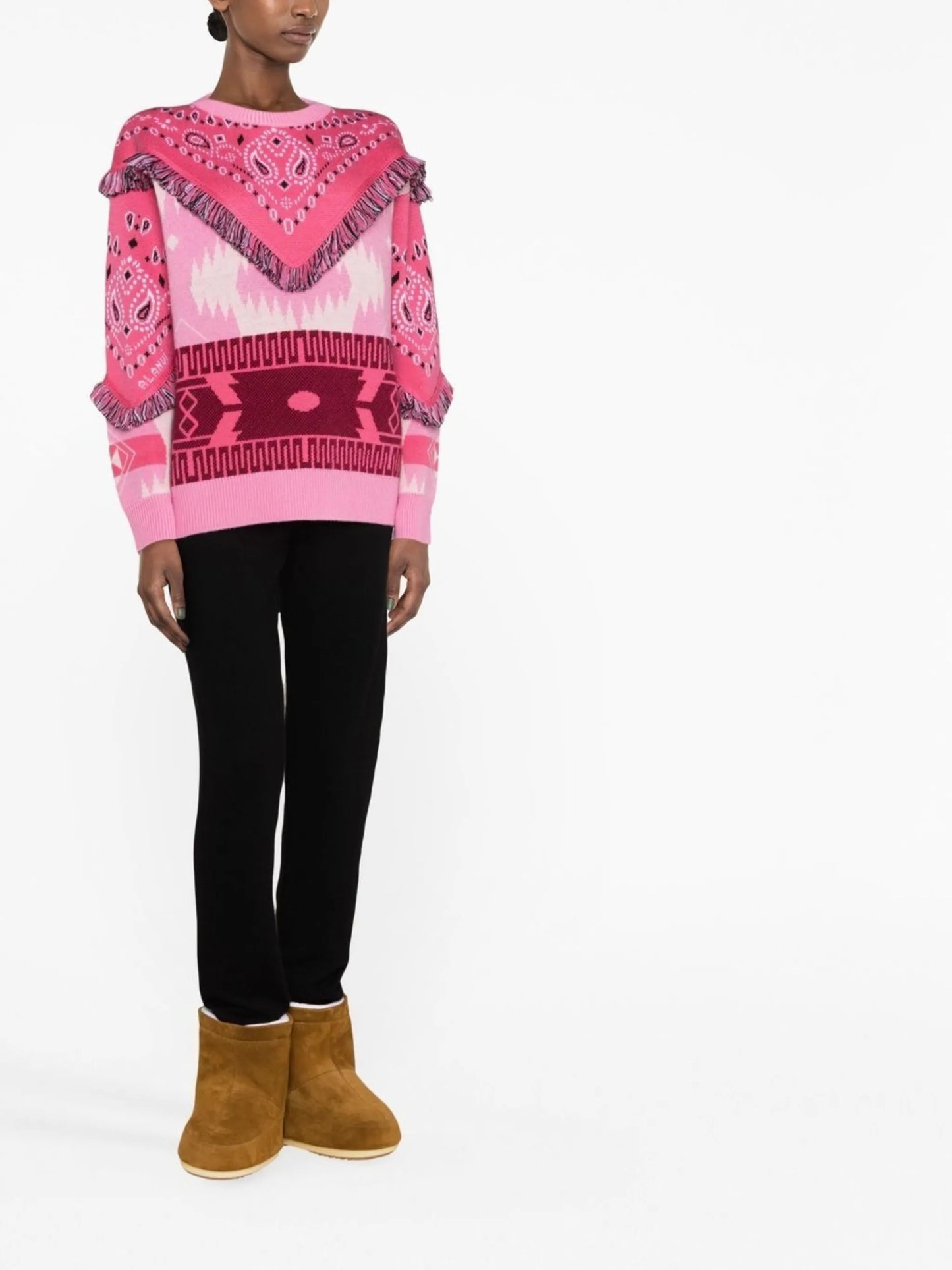Icon Bandana fringed jumper