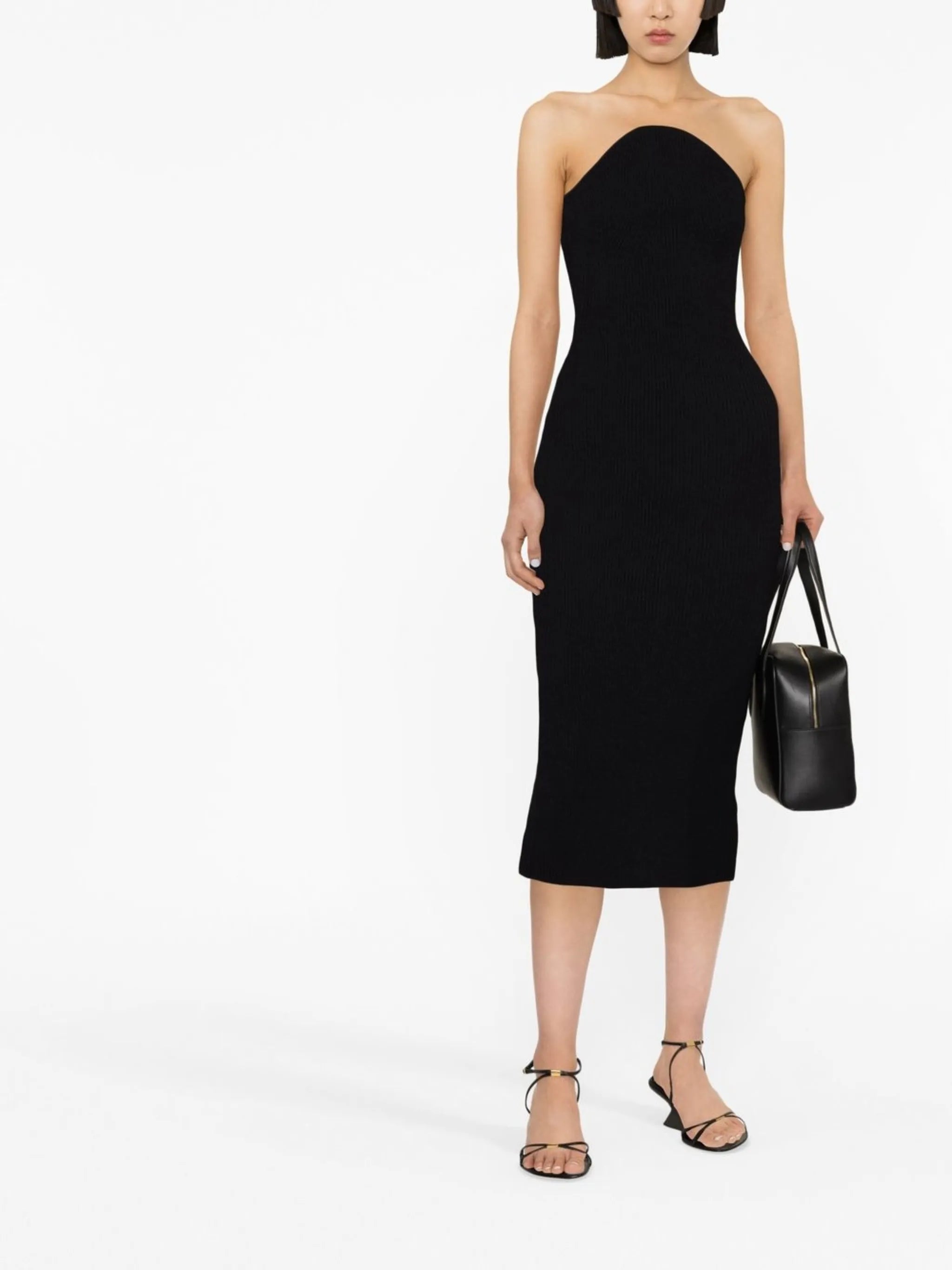 Rumer ribbed midi dress