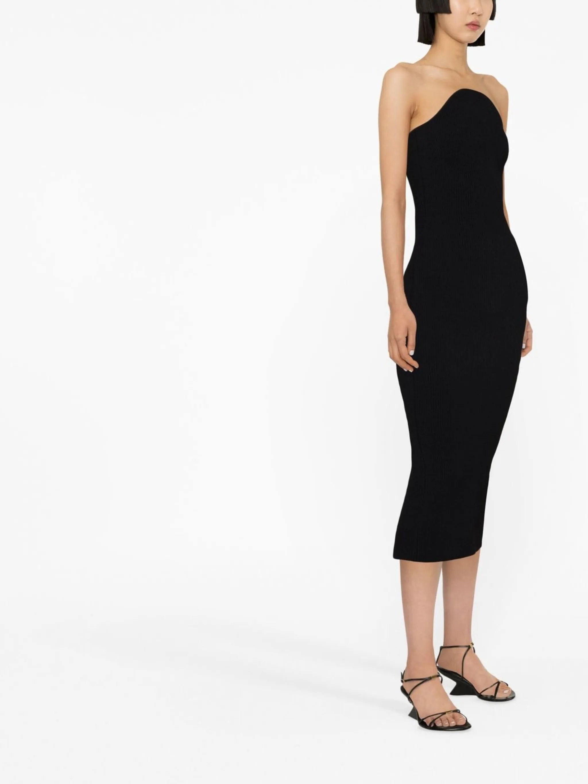 Rumer ribbed midi dress
