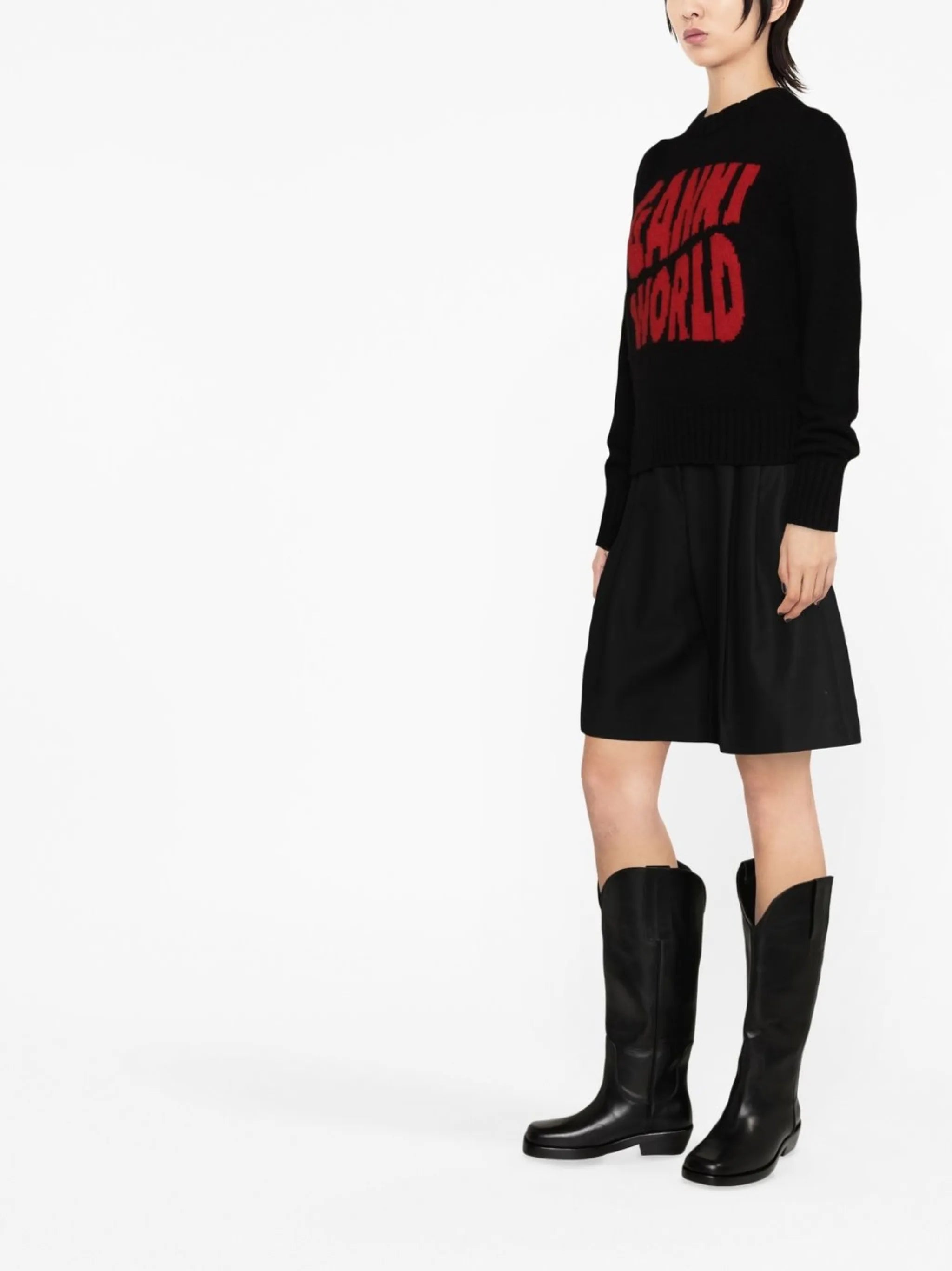 logo crew-neck jumper