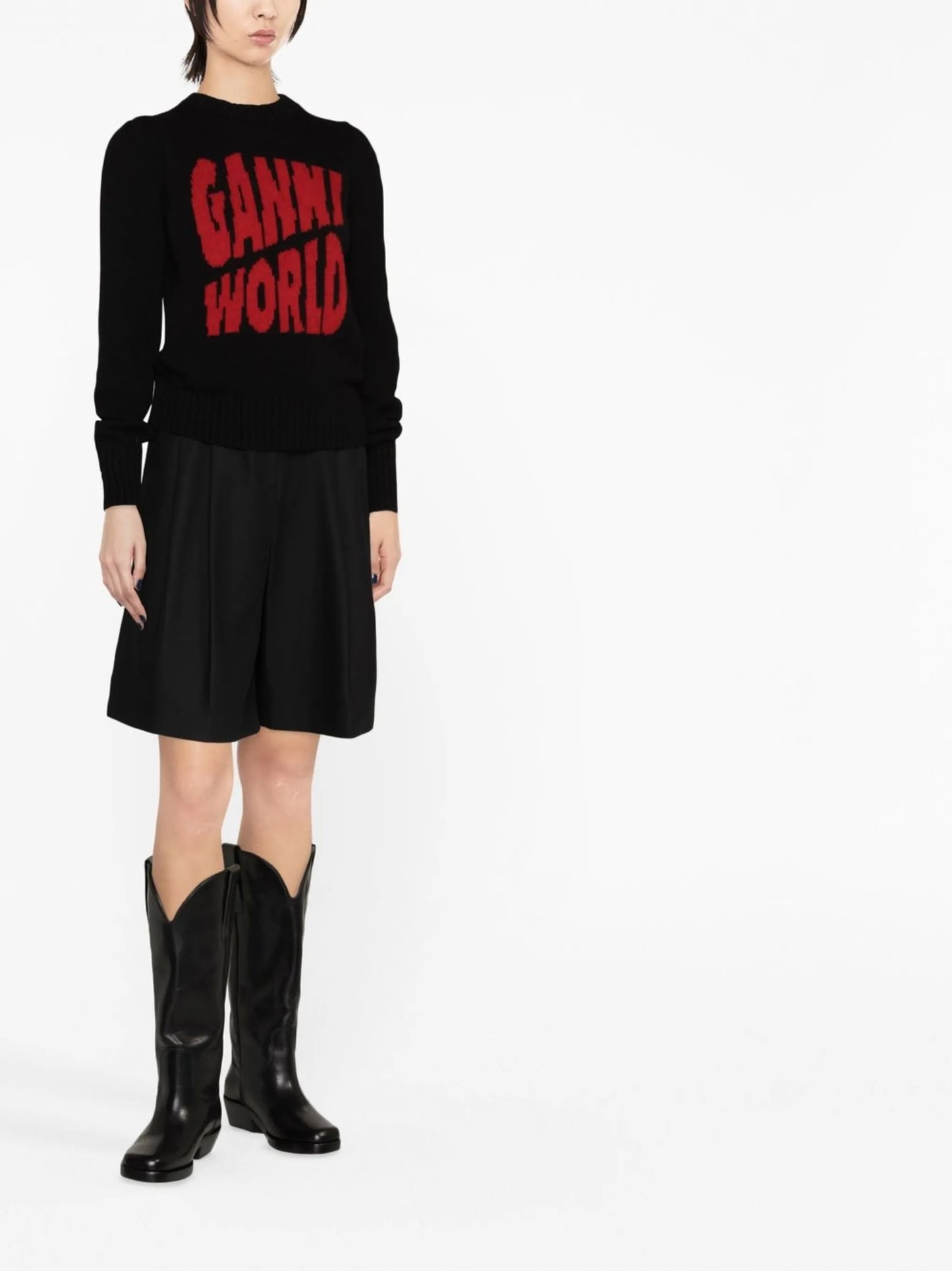 logo crew-neck jumper