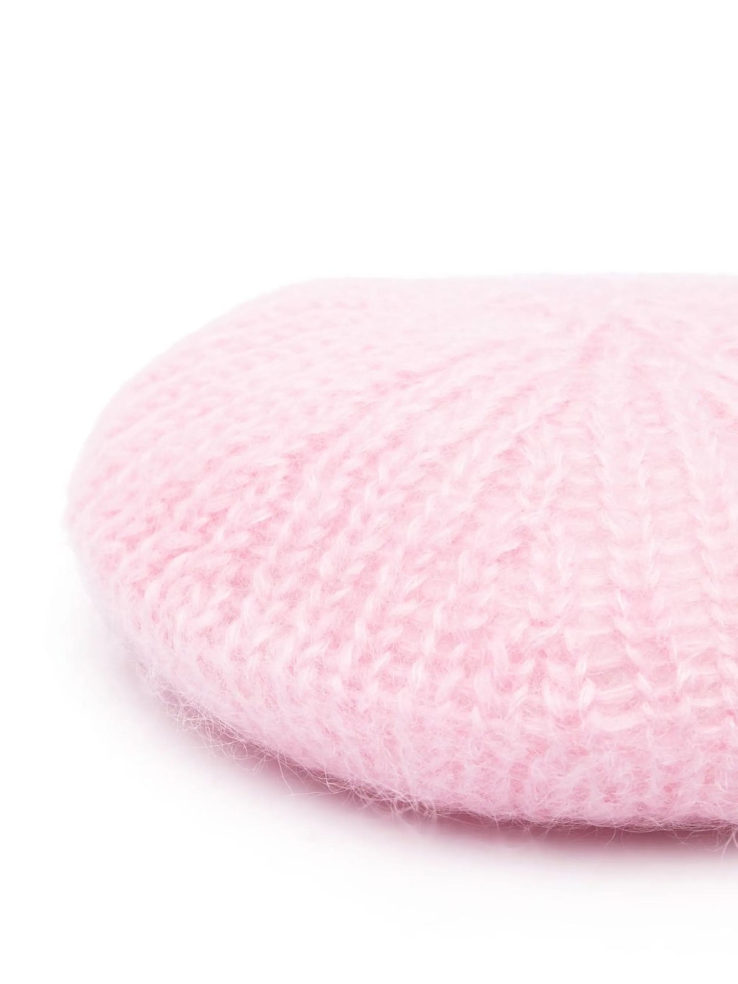 mohair-blend knitted beret