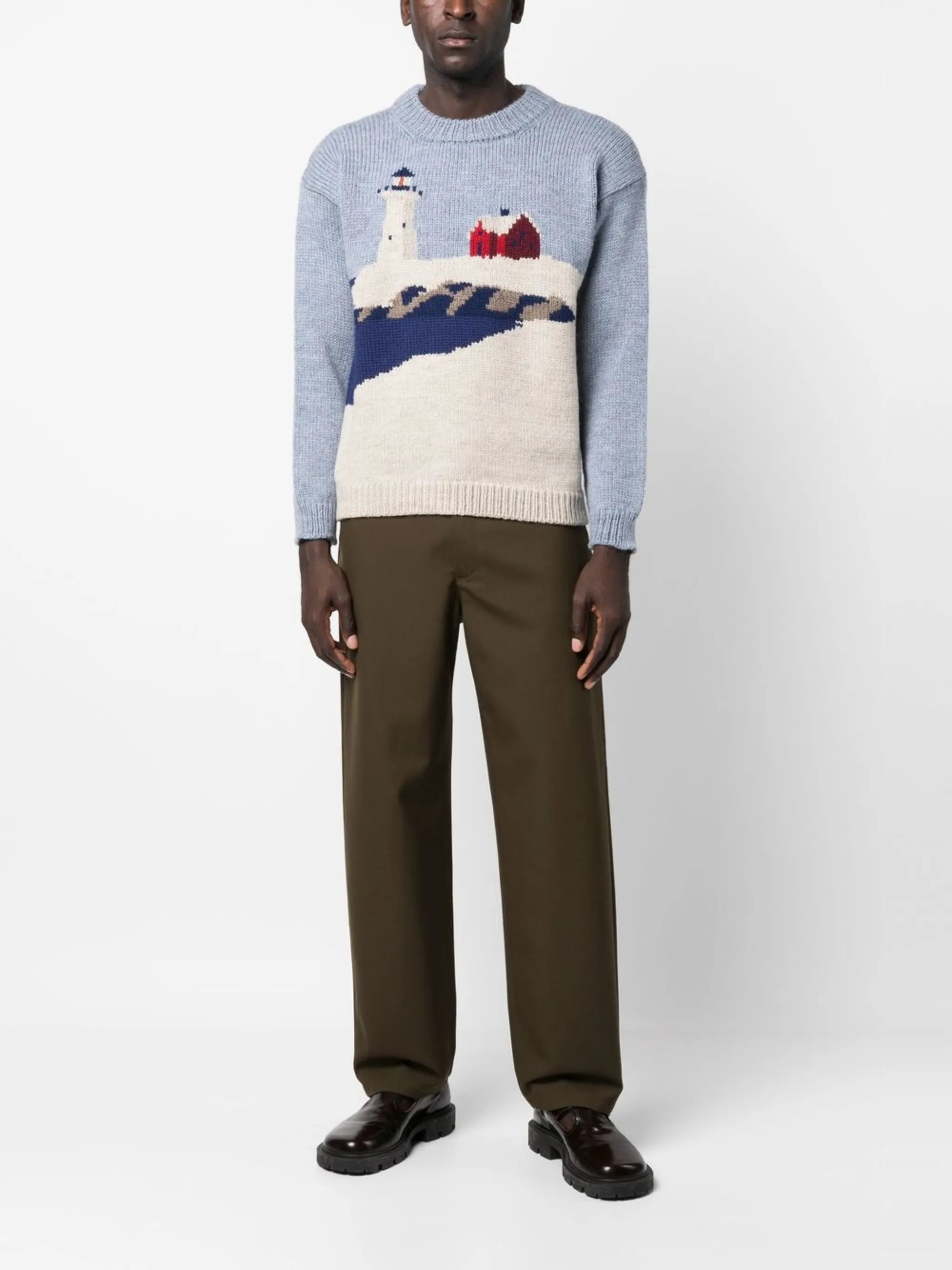 Highland Lighthouse wool jumper