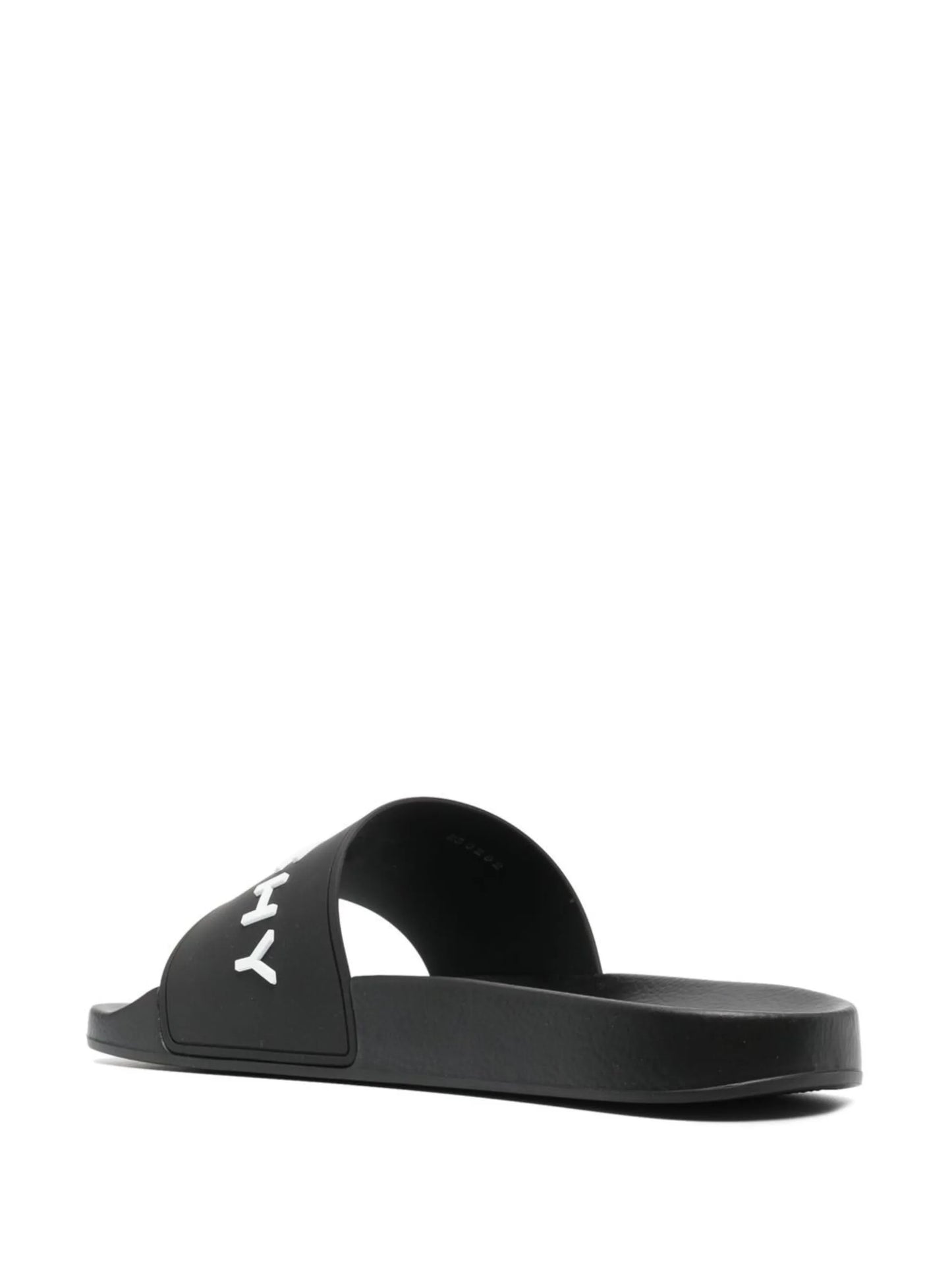 Black Logo-Print Pool Slides