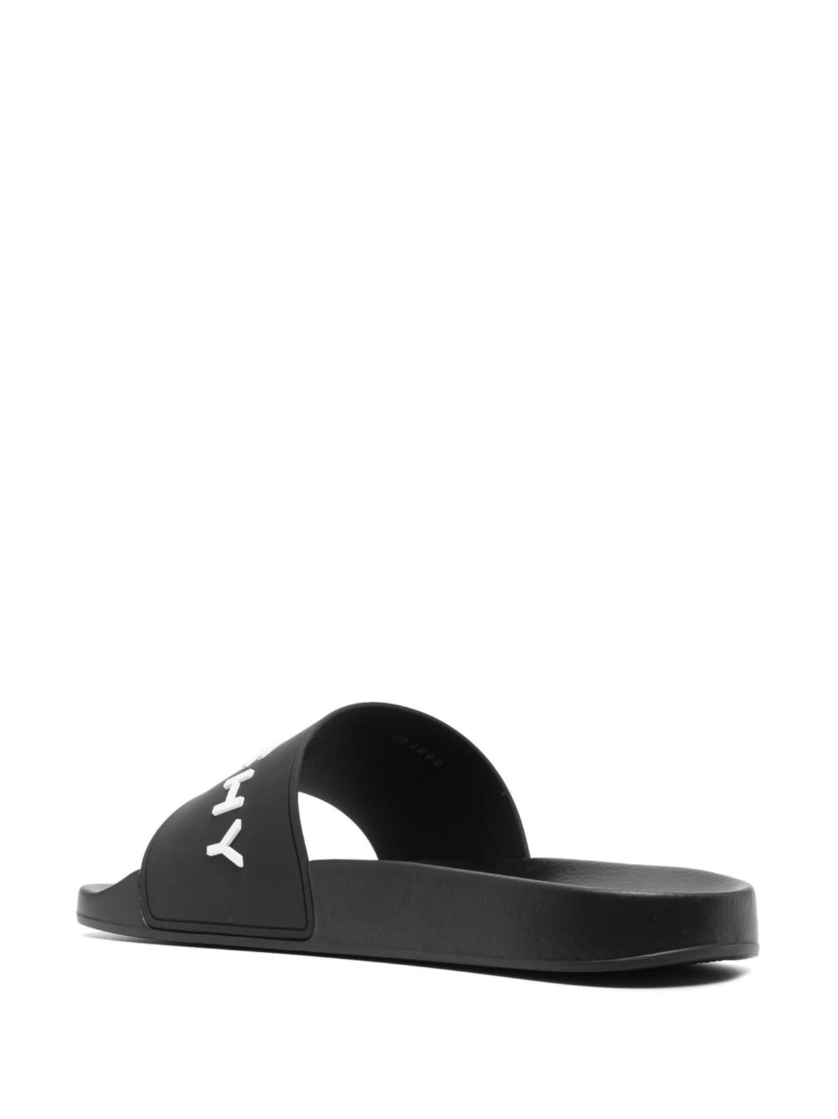 Black Logo-Print Pool Slides