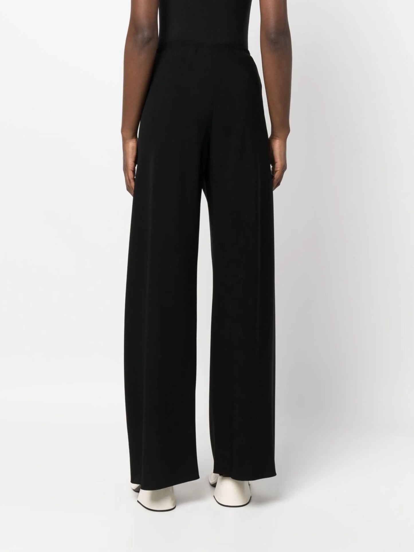 high-waisted wide-leg trousers