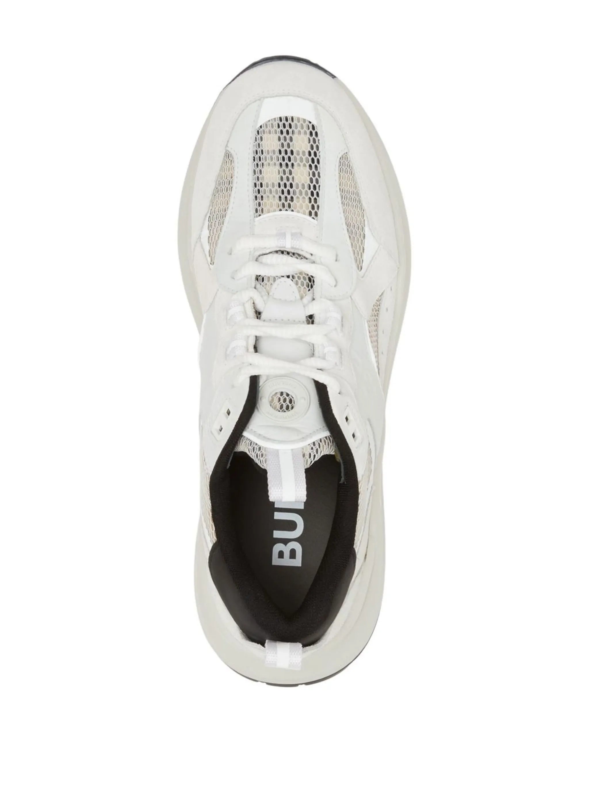 check mesh low-top sneakers