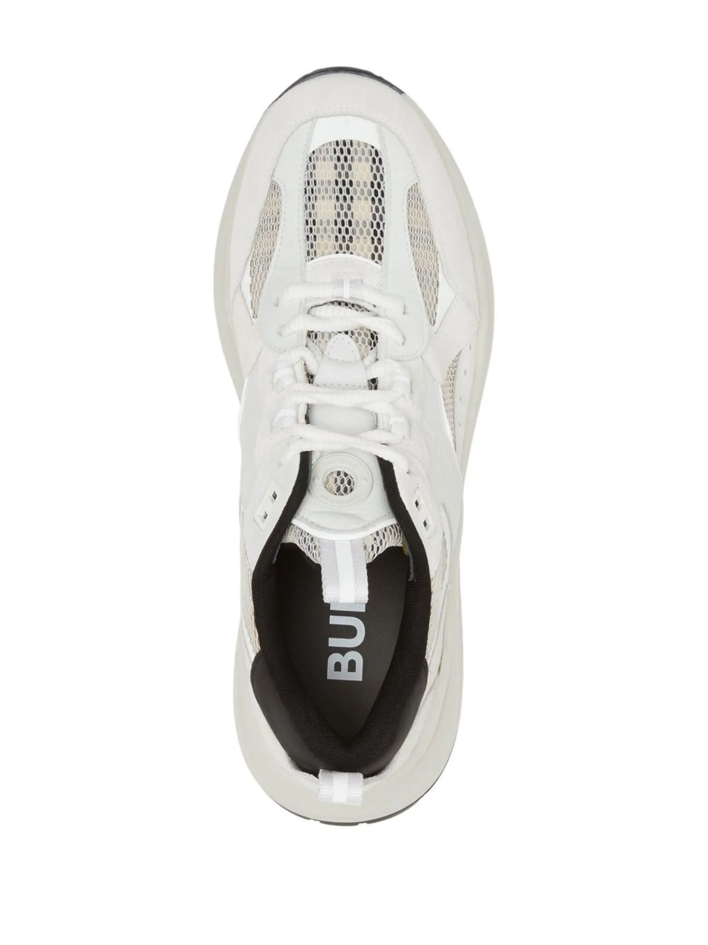 check mesh low-top sneakers