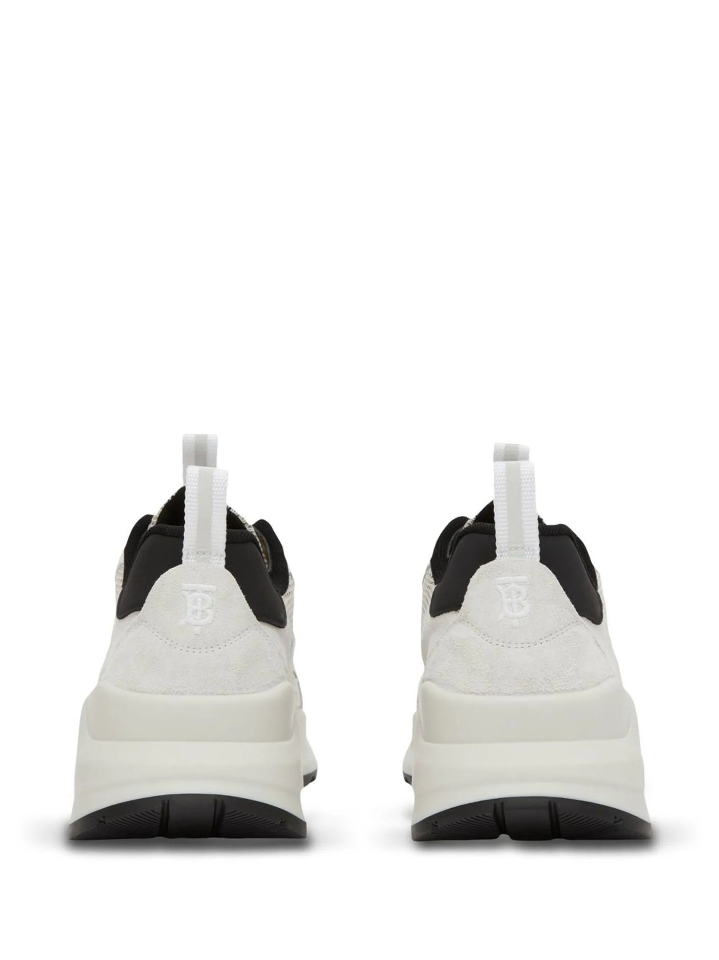 check mesh low-top sneakers