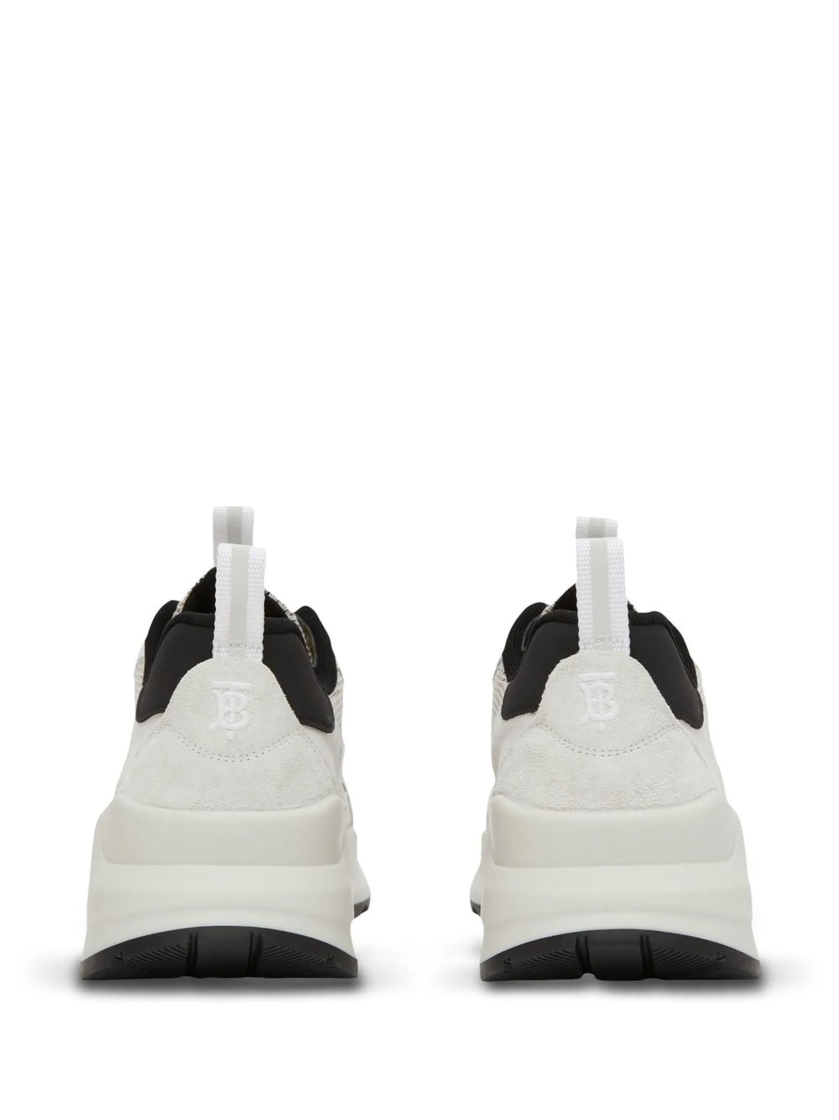 check mesh low-top sneakers