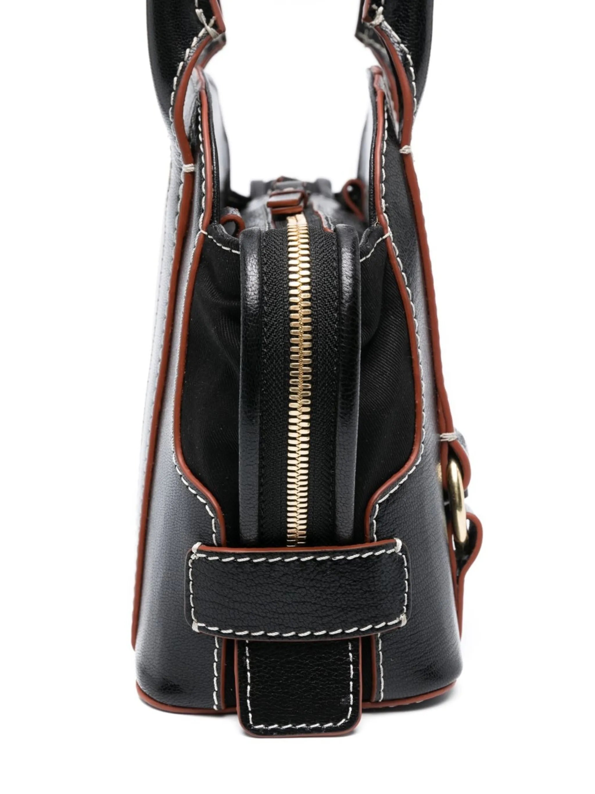 Saddie leather tote bag