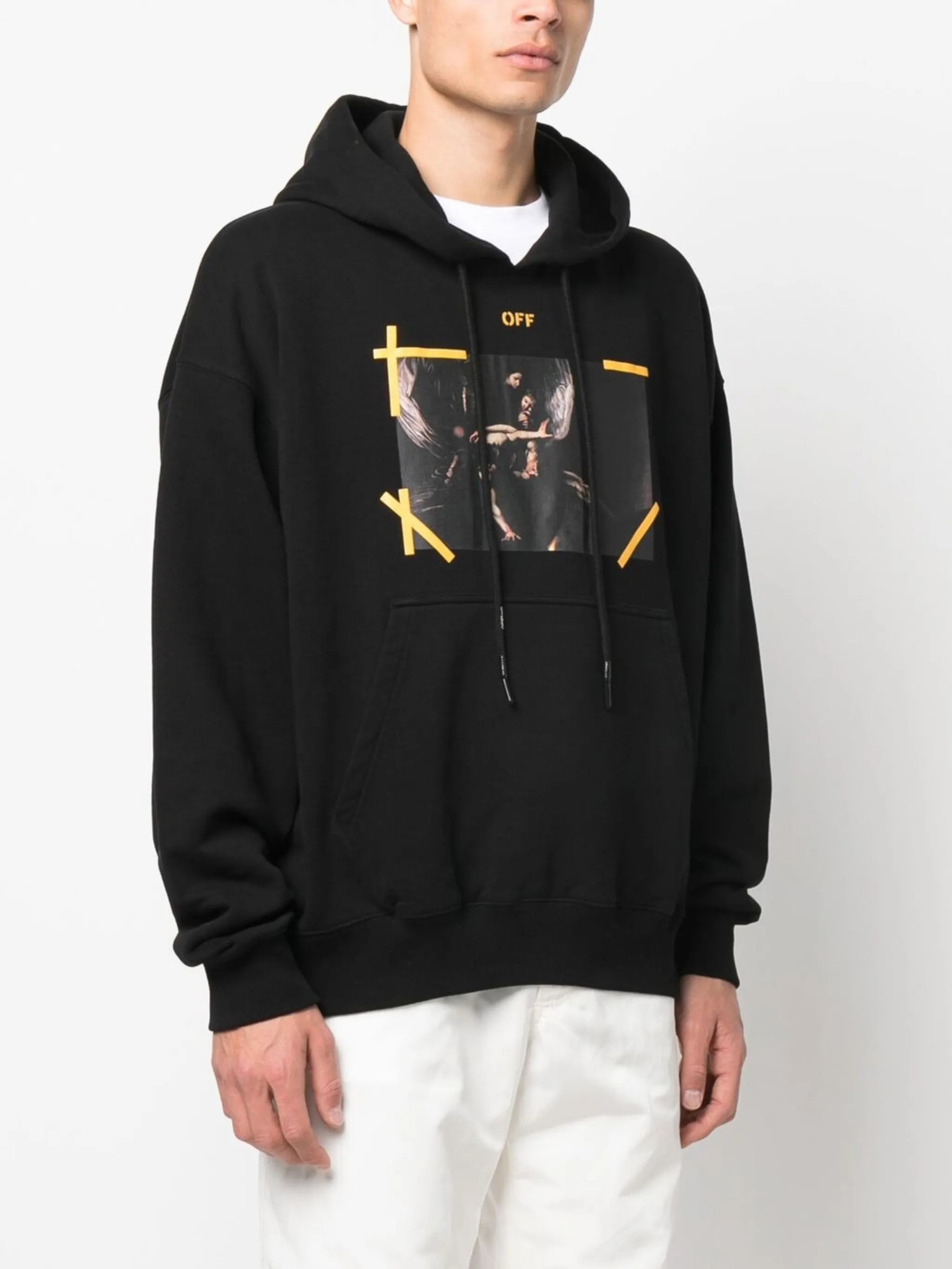Arrows Caravaggio print hoodie