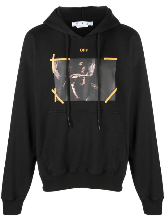 Arrows Caravaggio print hoodie
