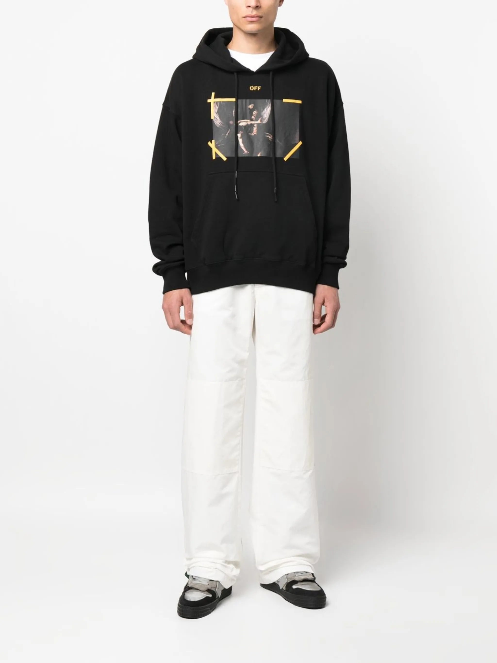 Arrows Caravaggio print hoodie