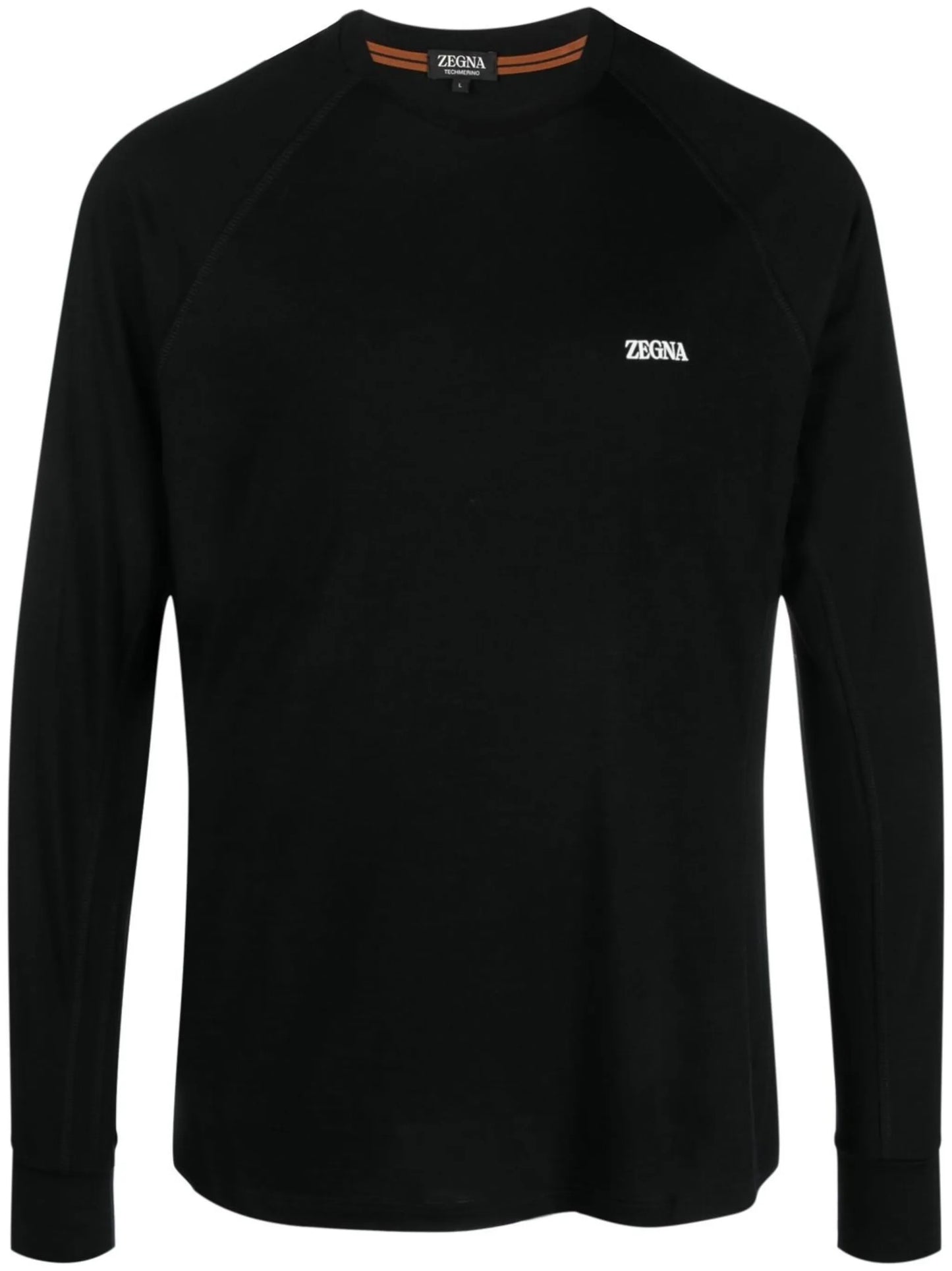 logo-print long-sleeved T-shirt