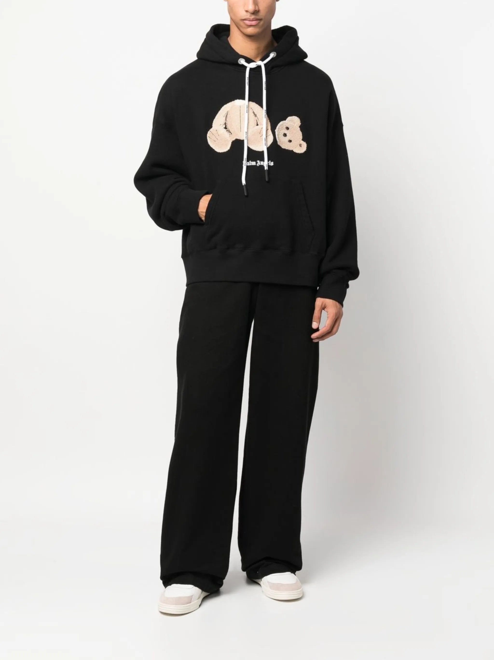 teddy bear print hoodie